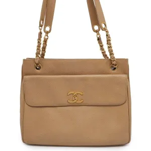 Chanel Coco Mark Leather Shoulder Bag (Pre-Owned)