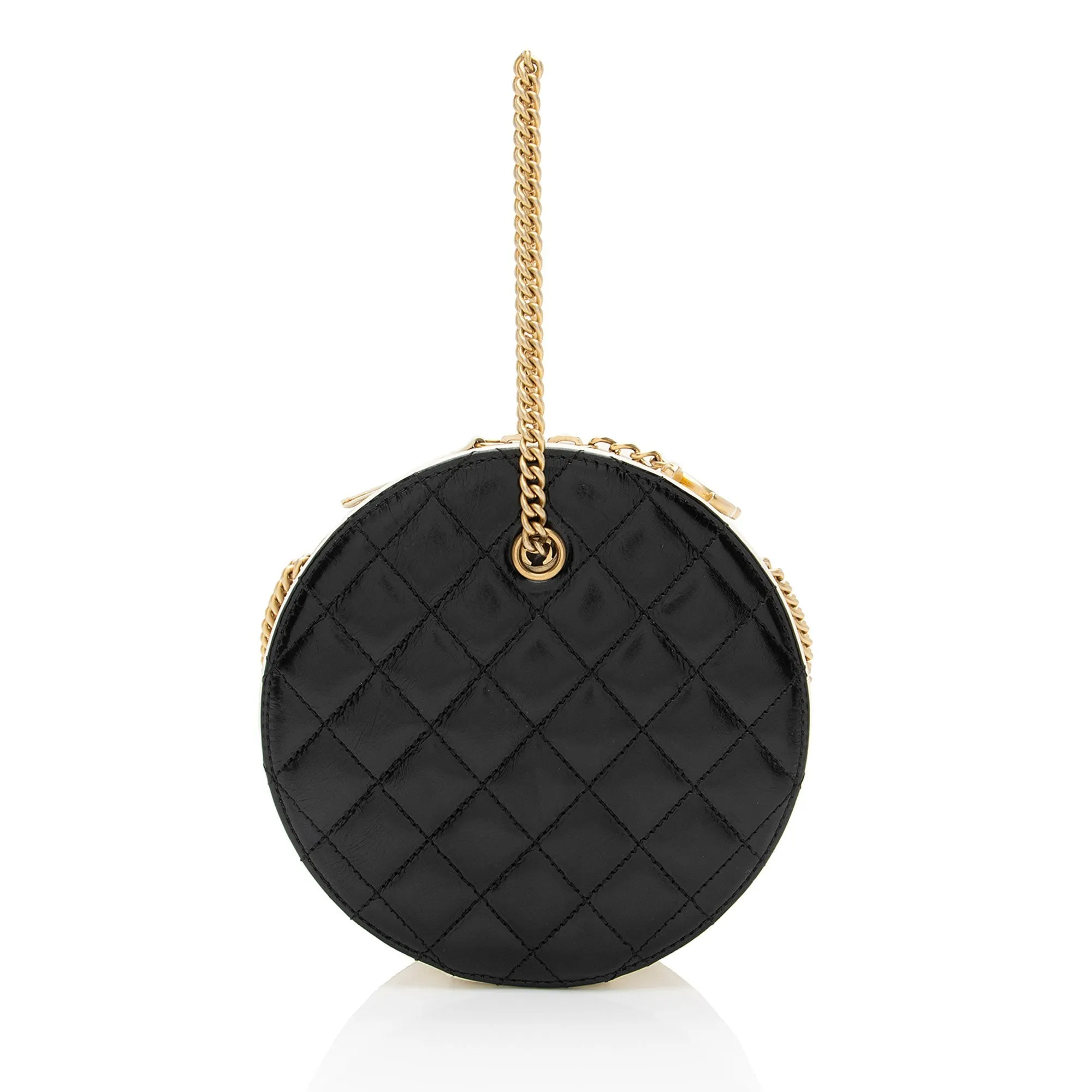 Chanel Crumpled Calfskin En Vogue Round Shoulder Bag (SHF-JKAuQO)
