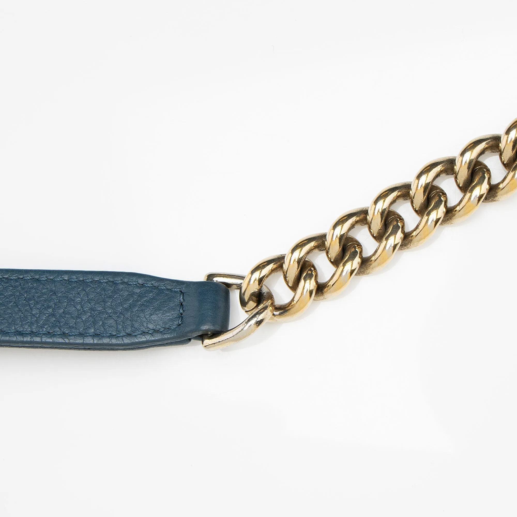Chanel Grained Calfskin Label Click Large Shoulder Bag (SHF-vwMSPi)