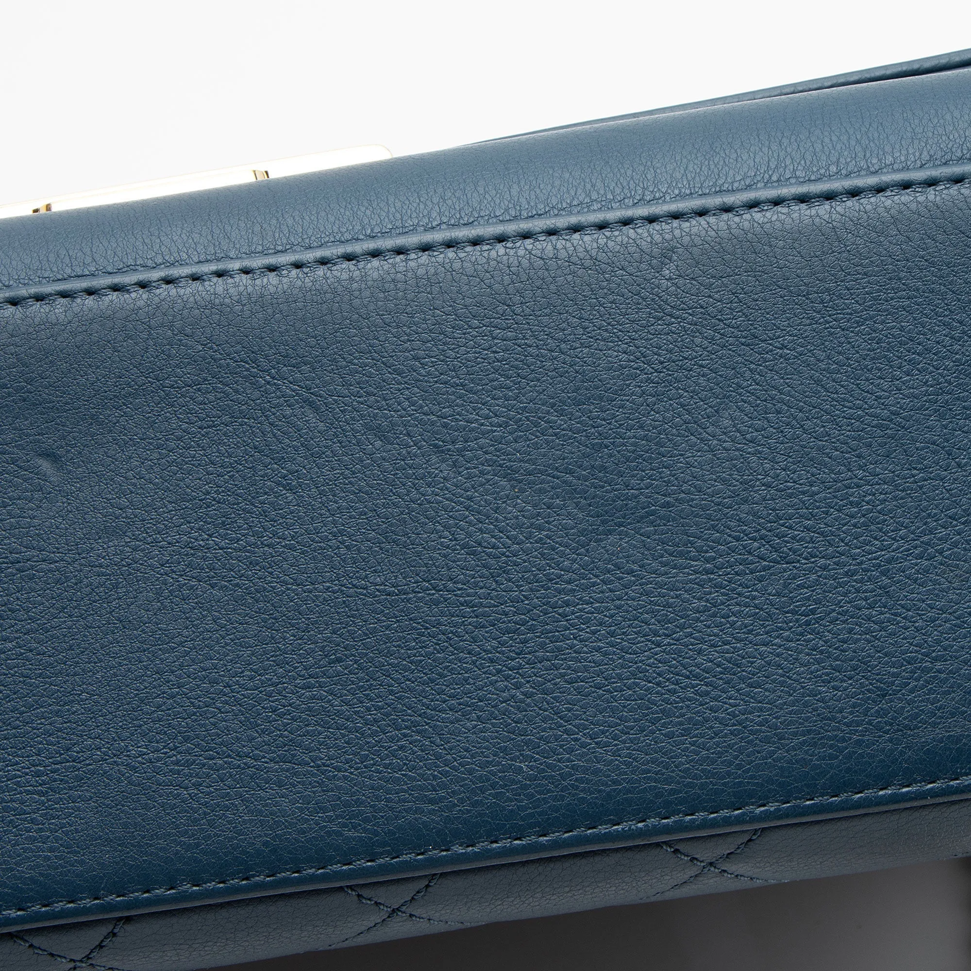 Chanel Grained Calfskin Label Click Large Shoulder Bag (SHF-vwMSPi)