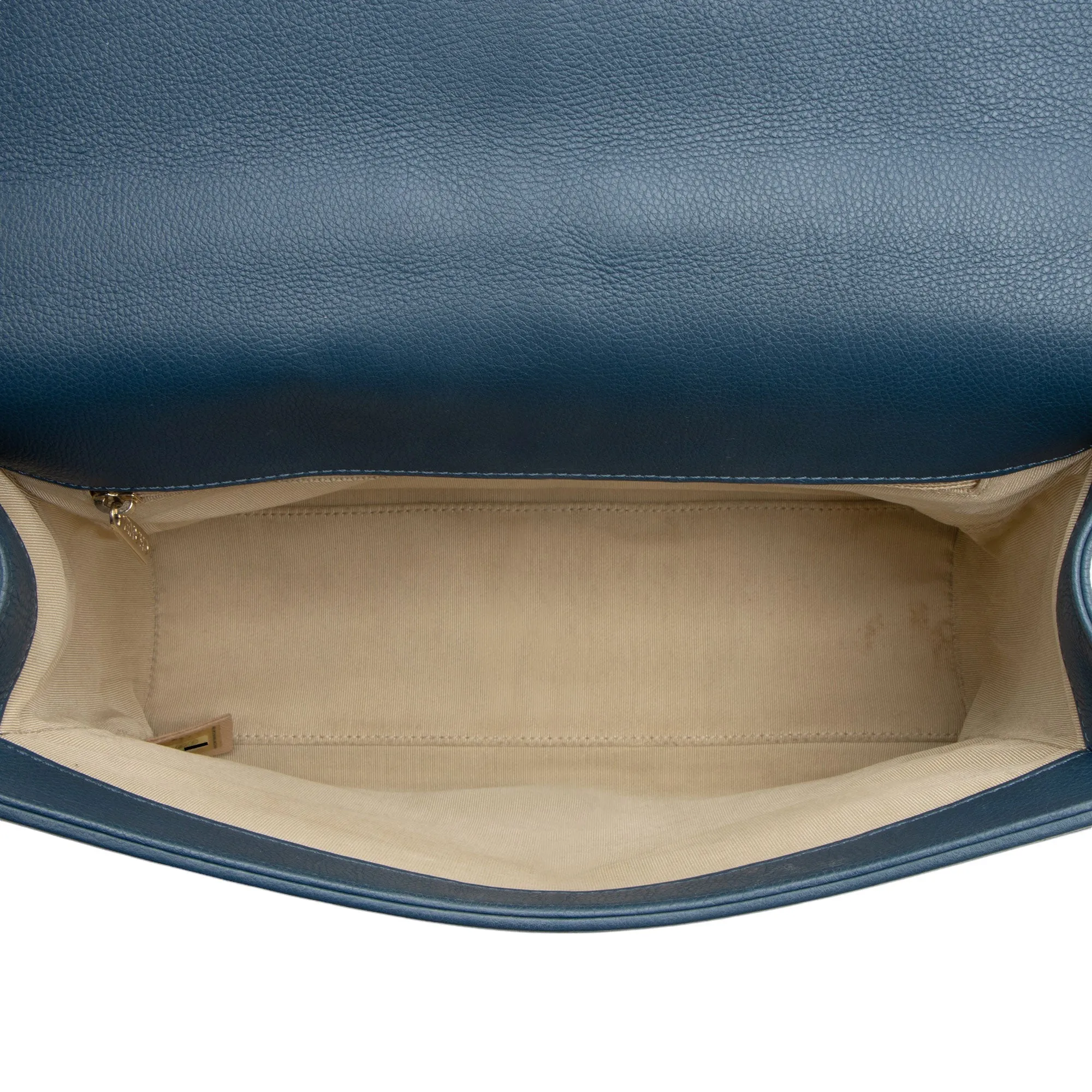 Chanel Grained Calfskin Label Click Large Shoulder Bag (SHF-vwMSPi)