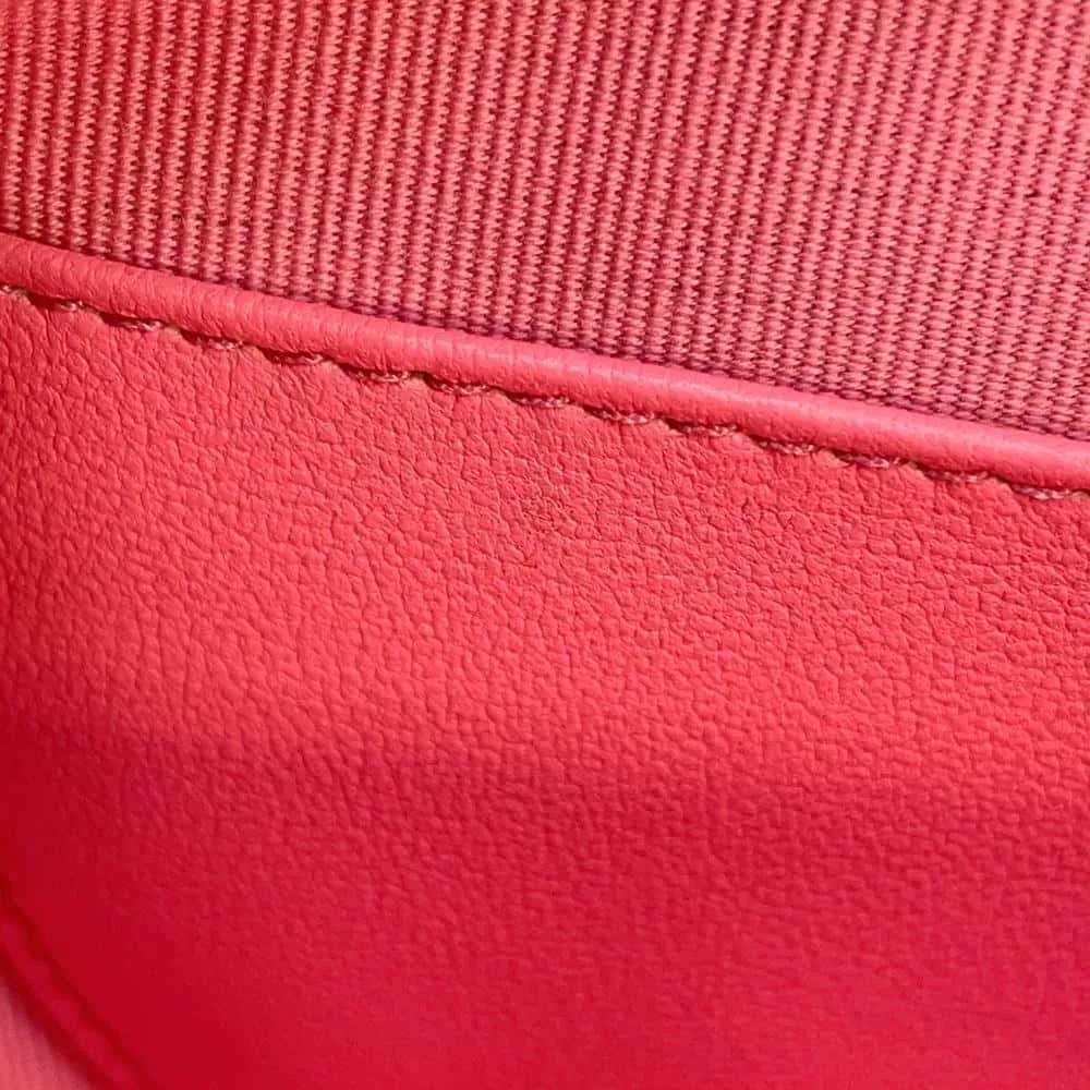 CHANEL Heart Shape ChainShoulder Bag Pink AS3191 Lambskin
