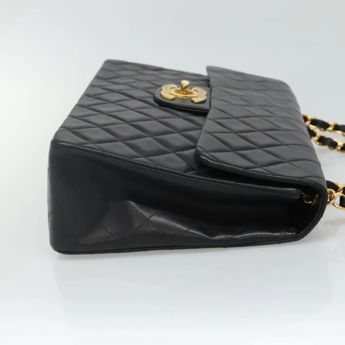 Chanel Jumbo Leather Shoulder Bag (Pre-Owned)