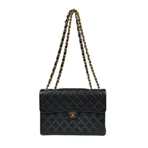 Chanel Jumbo Leather Shoulder Bag (Pre-Owned)