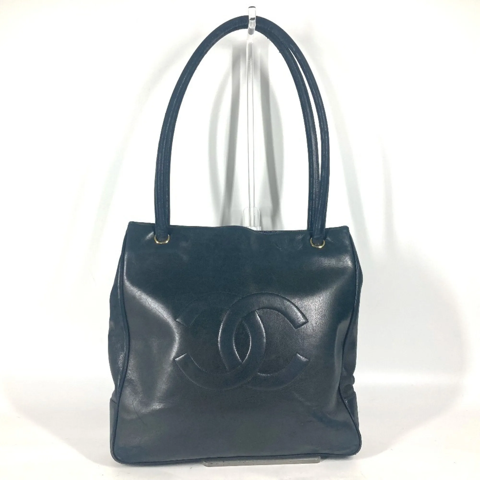Chanel Leather Boston Bag Shoulder Bag Tote Bag (Pre-Owned)
