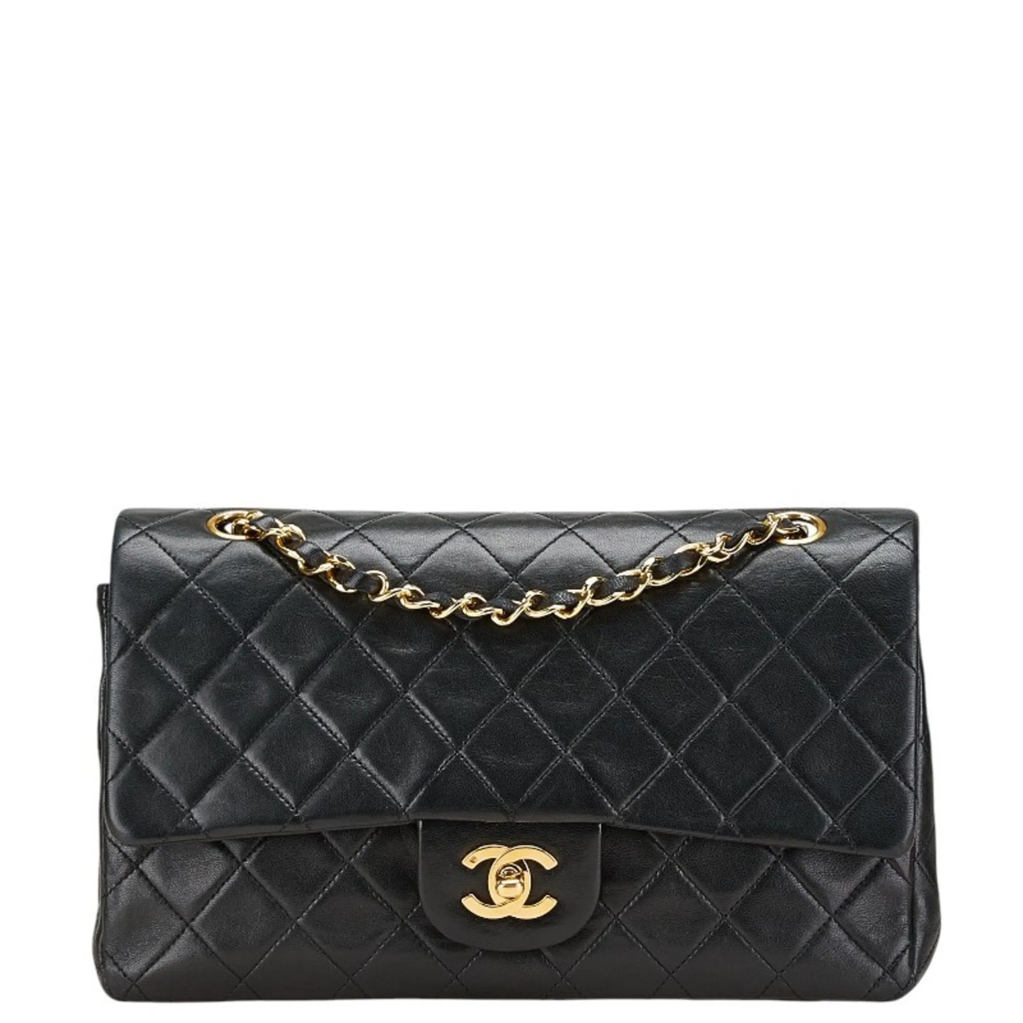 Chanel Leather Handbag Shoulder Bag (Pre-Owned)