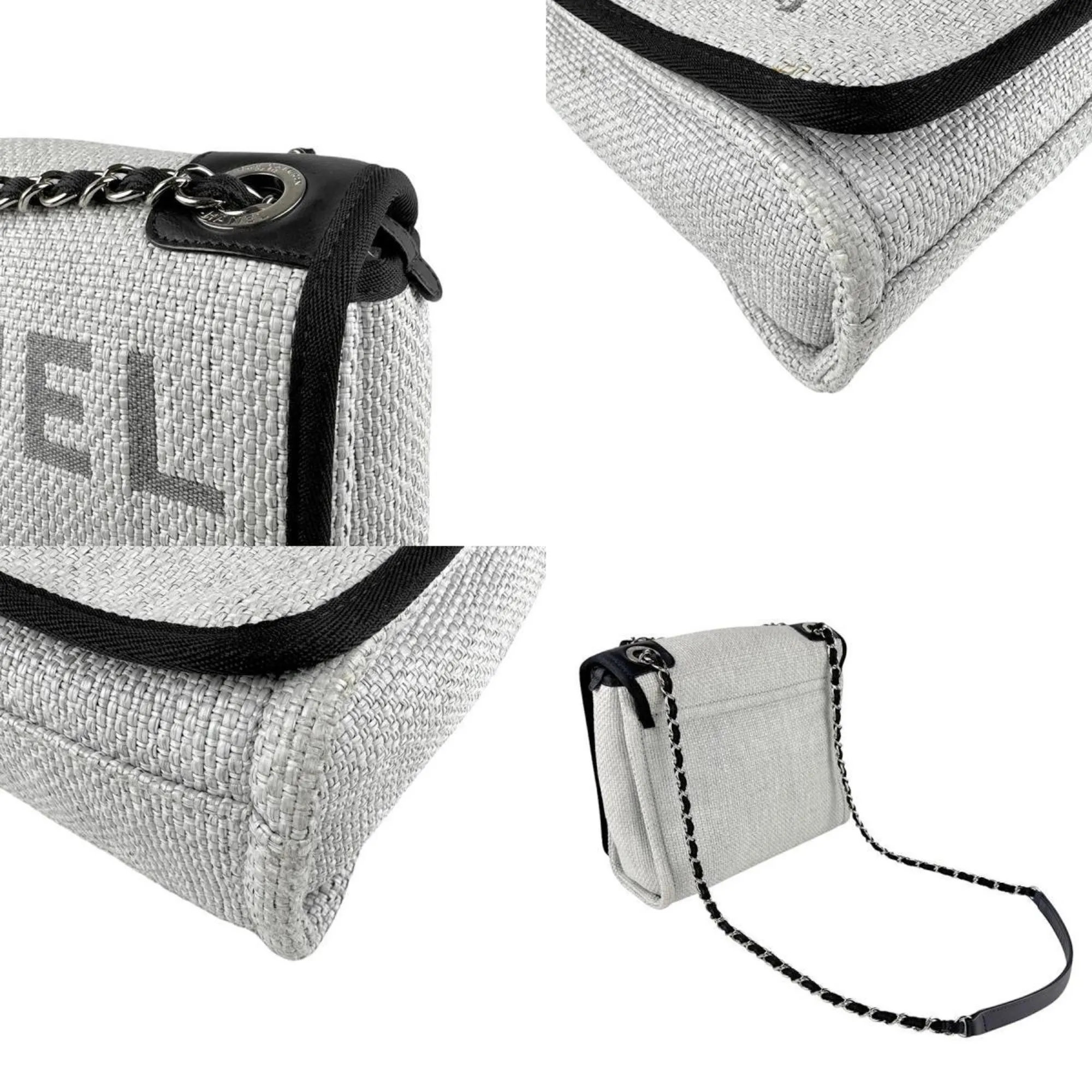 Chanel  Nylon Canvas Shoulder Bag (Pre-Owned)