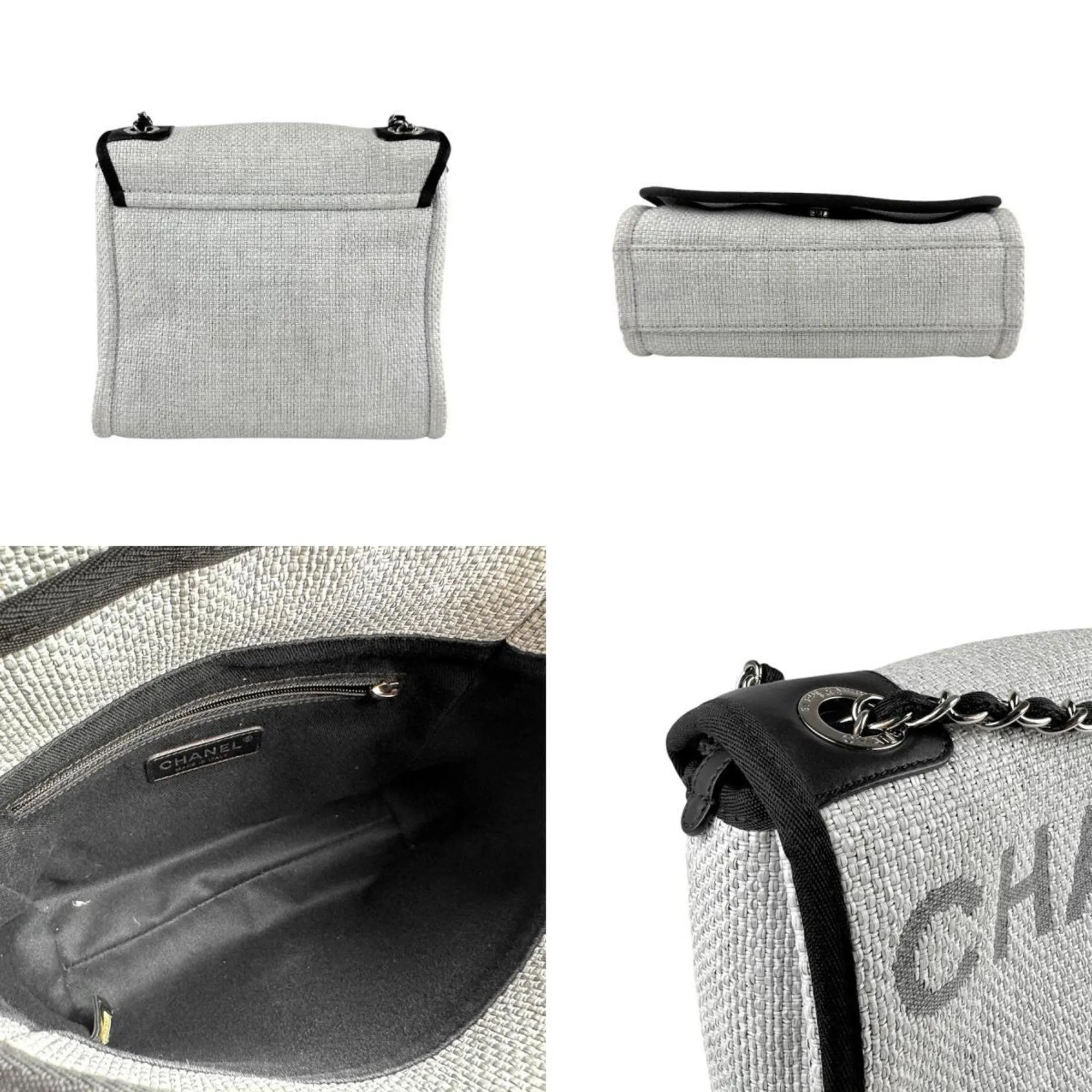 Chanel  Nylon Canvas Shoulder Bag (Pre-Owned)