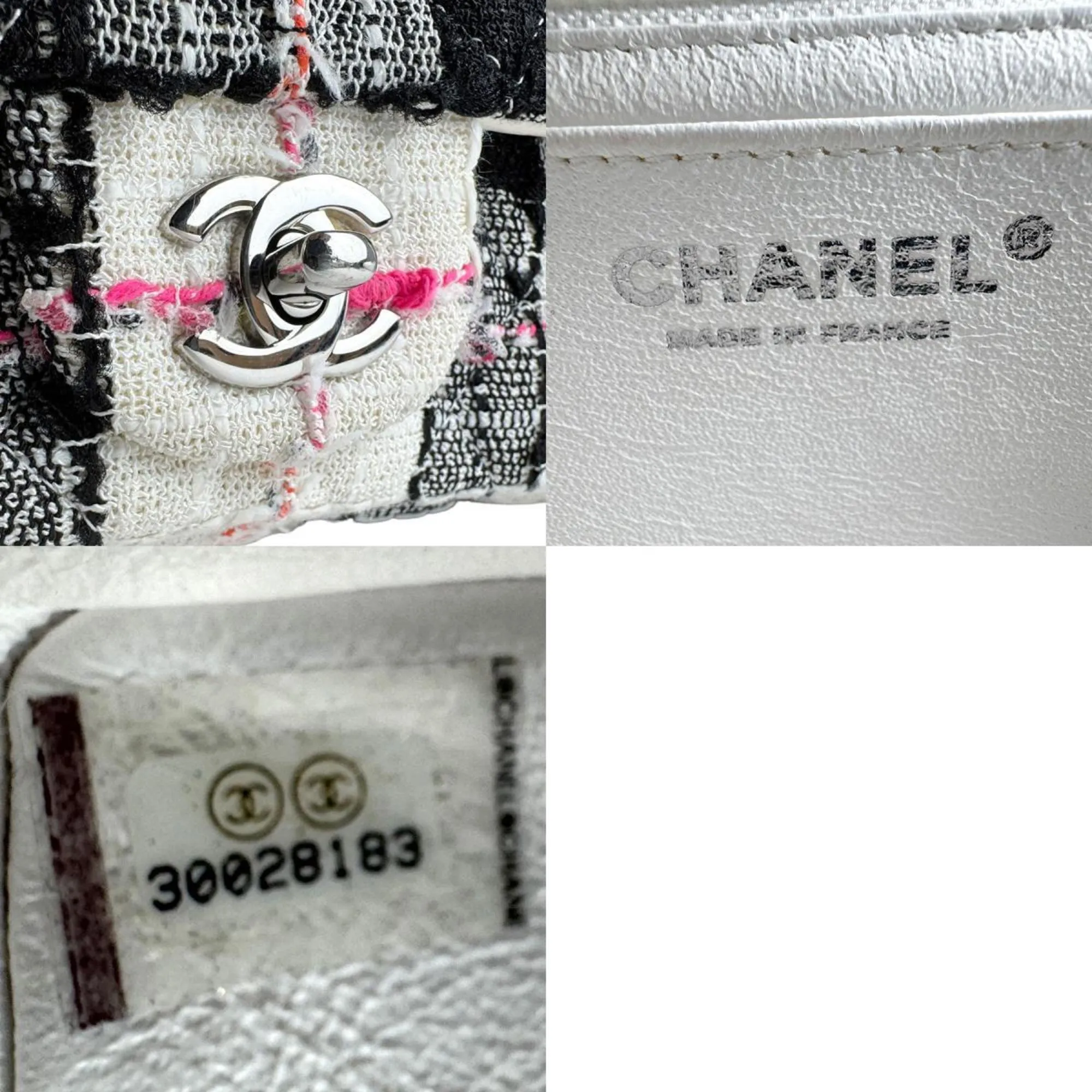 Chanel Off- Tweed Leather Shoulder Bag (Pre-Owned)