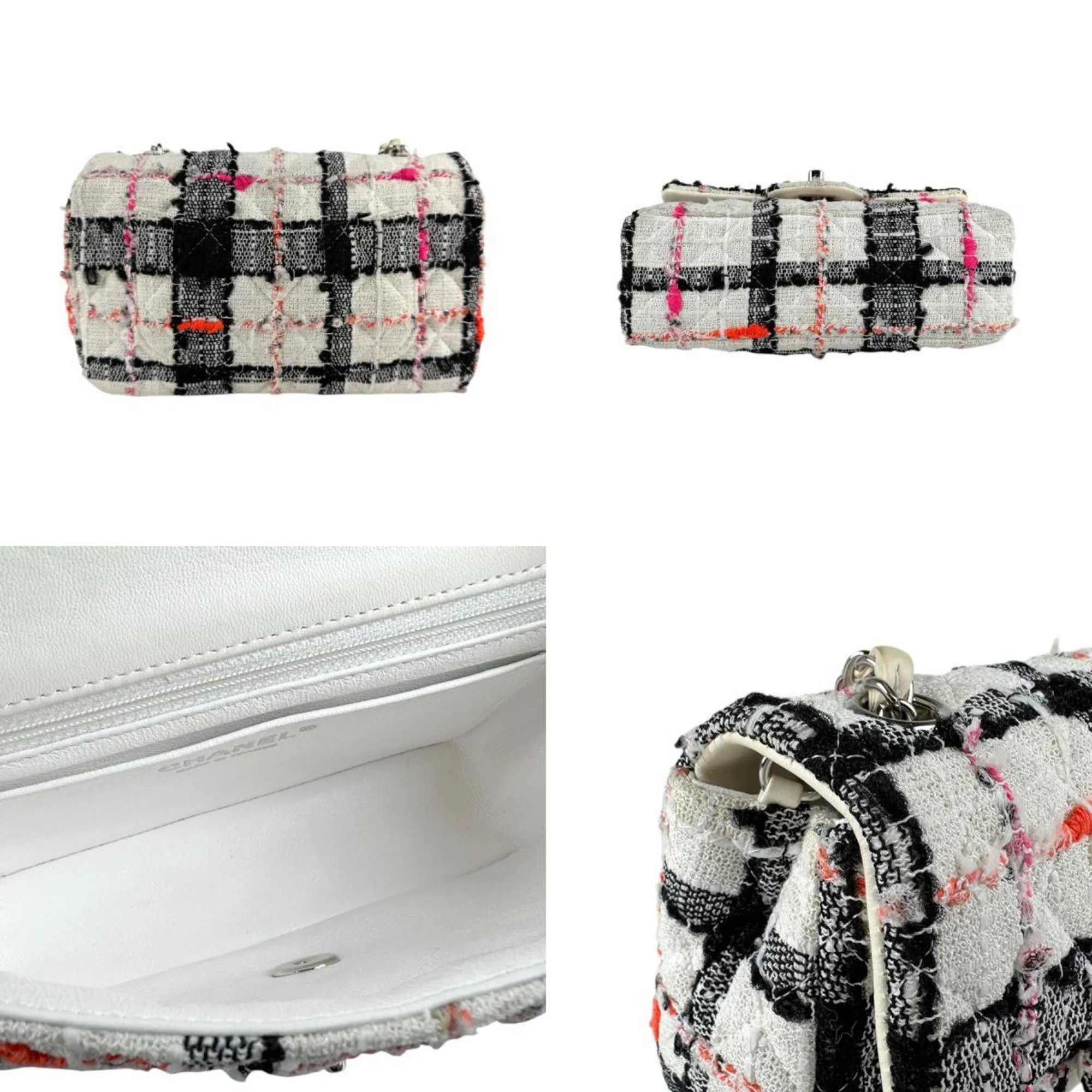 Chanel Off- Tweed Leather Shoulder Bag (Pre-Owned)