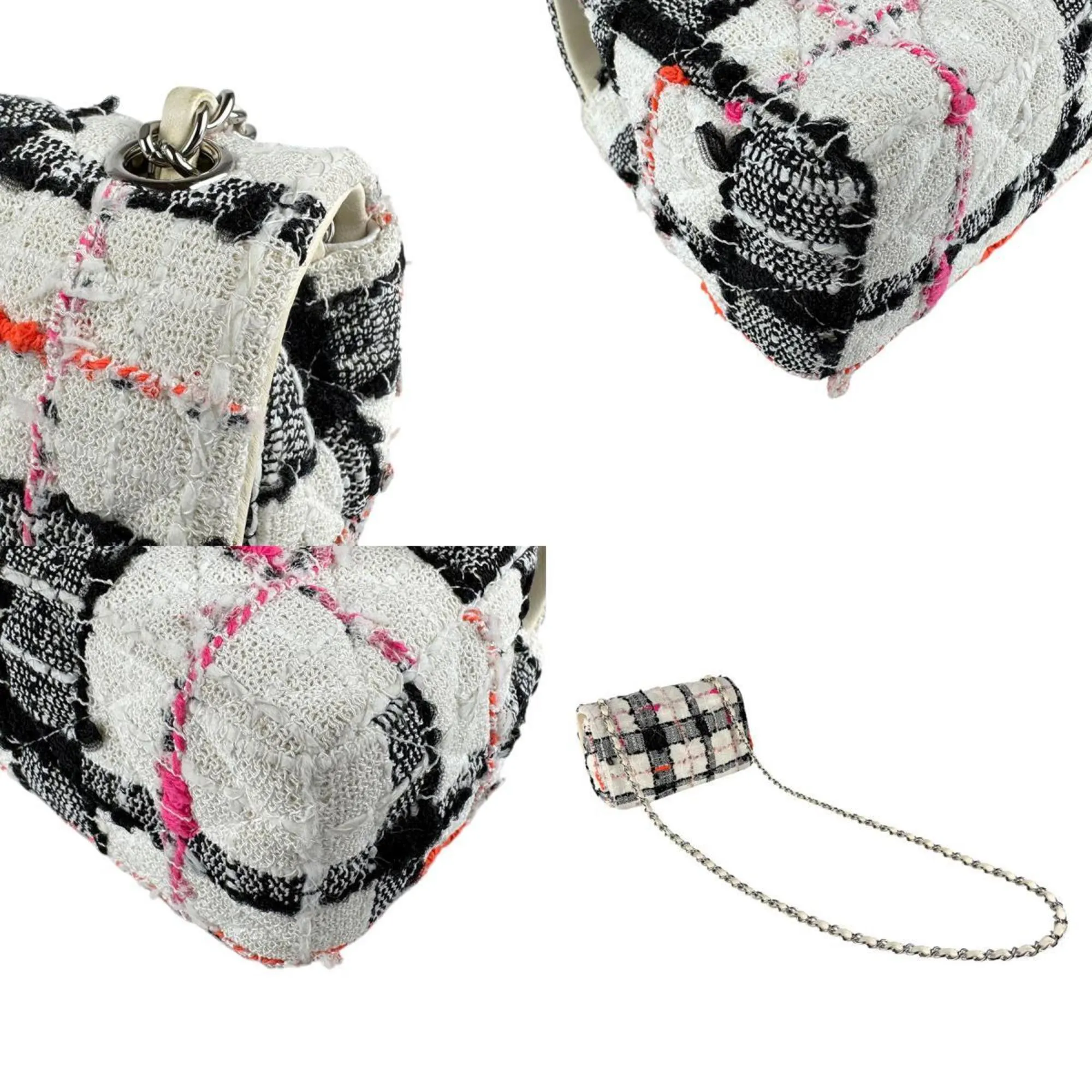 Chanel Off- Tweed Leather Shoulder Bag (Pre-Owned)
