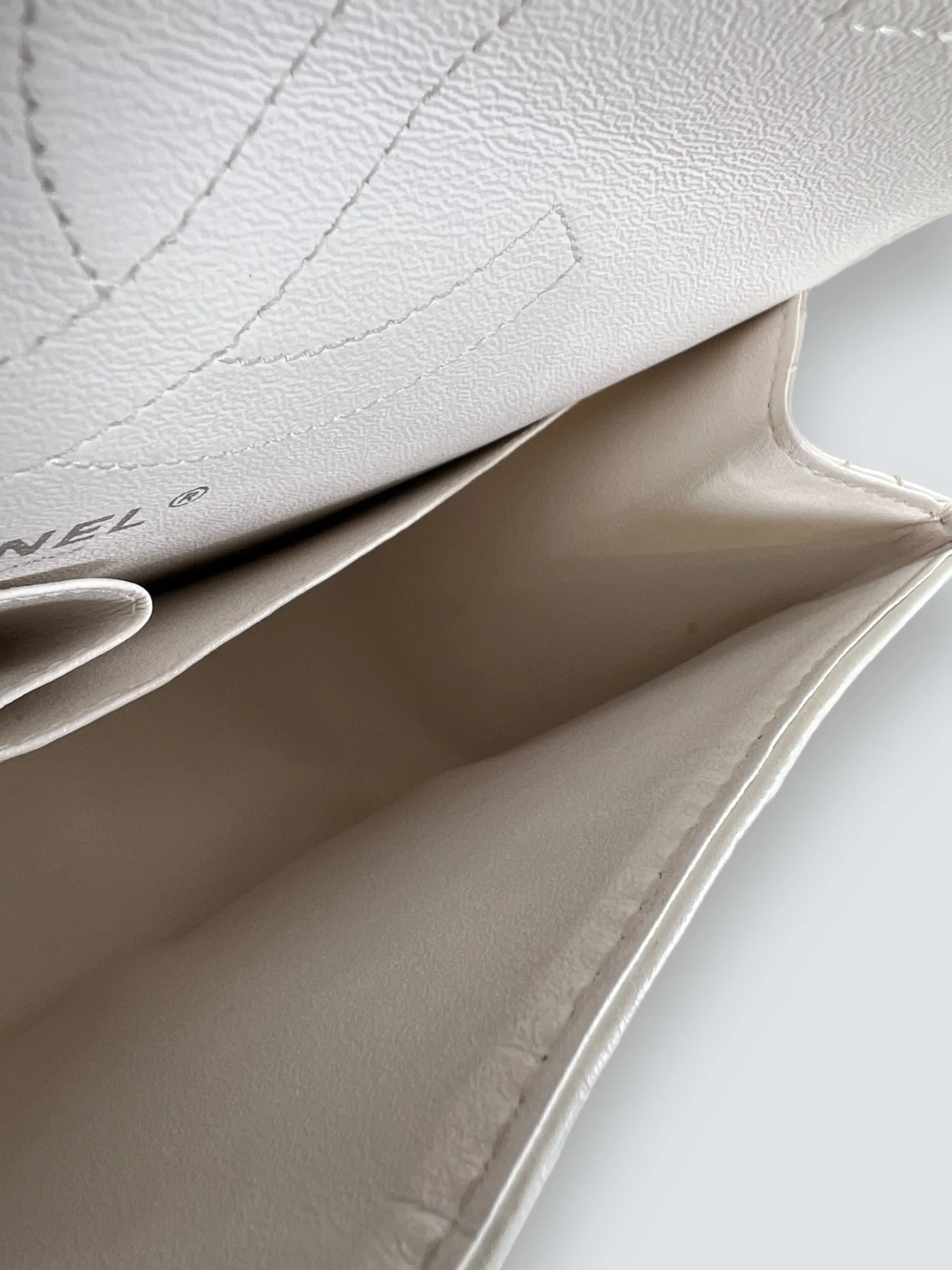 Chanel Quilted White 2.55 Handbag