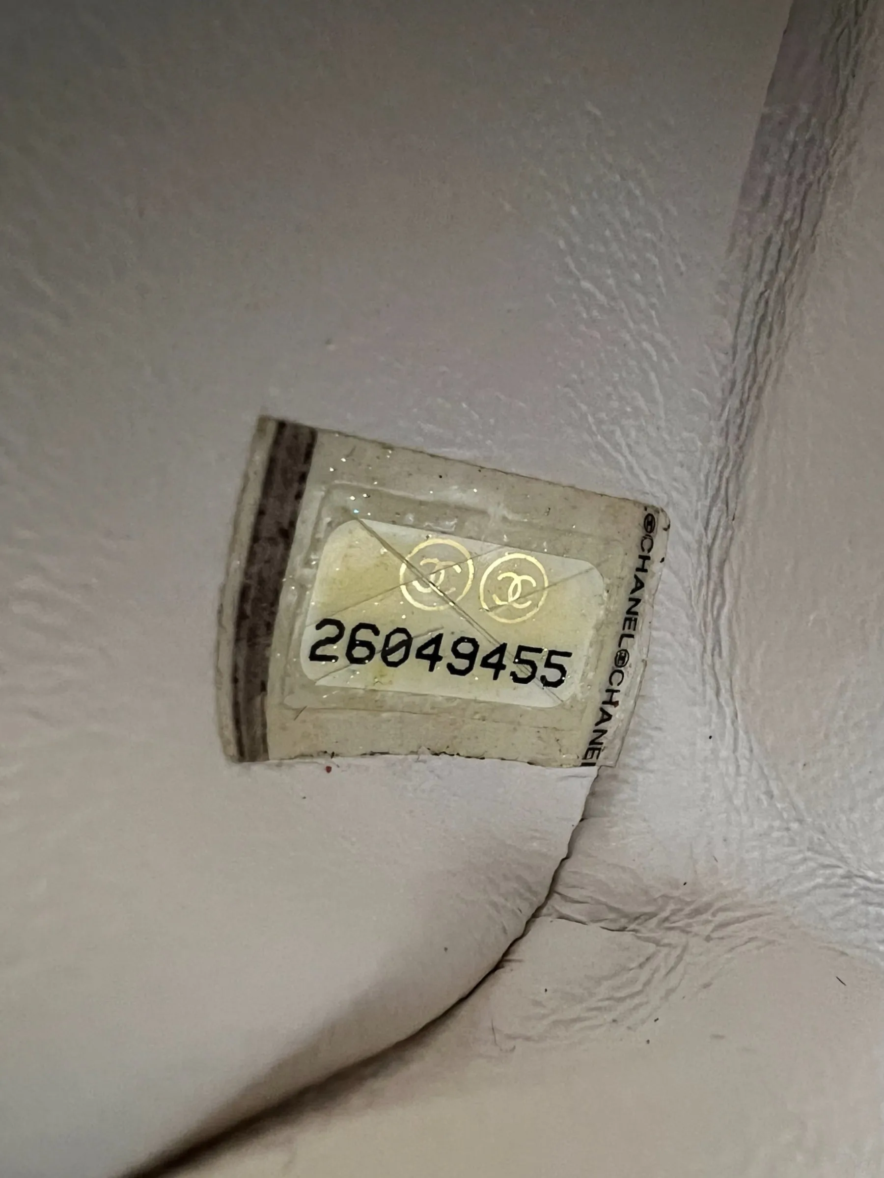 Chanel Quilted White 2.55 Handbag
