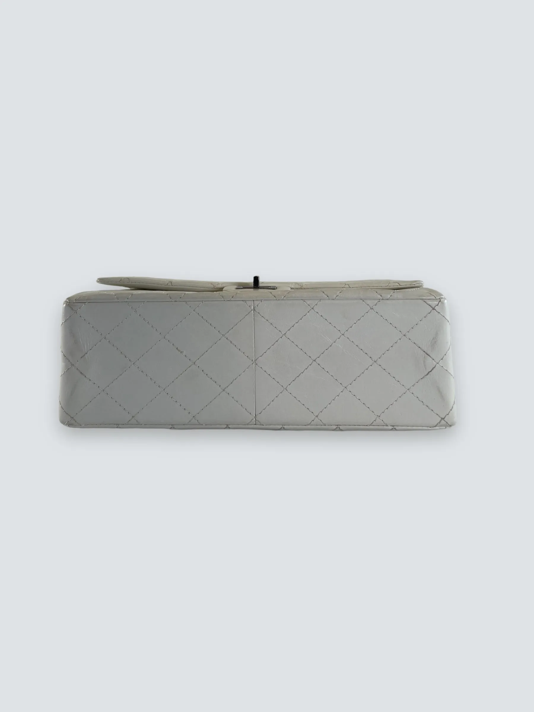 Chanel Quilted White 2.55 Handbag