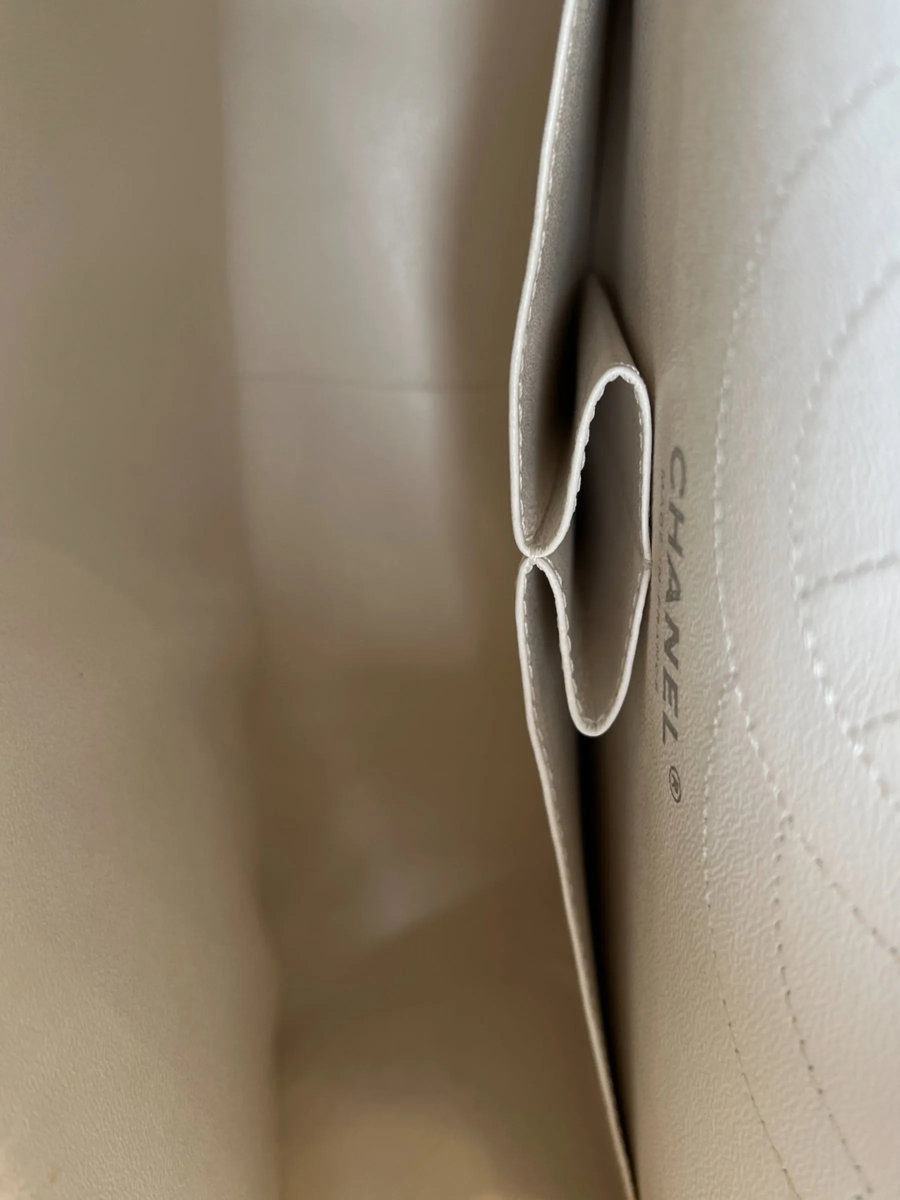Chanel Quilted White 2.55 Handbag
