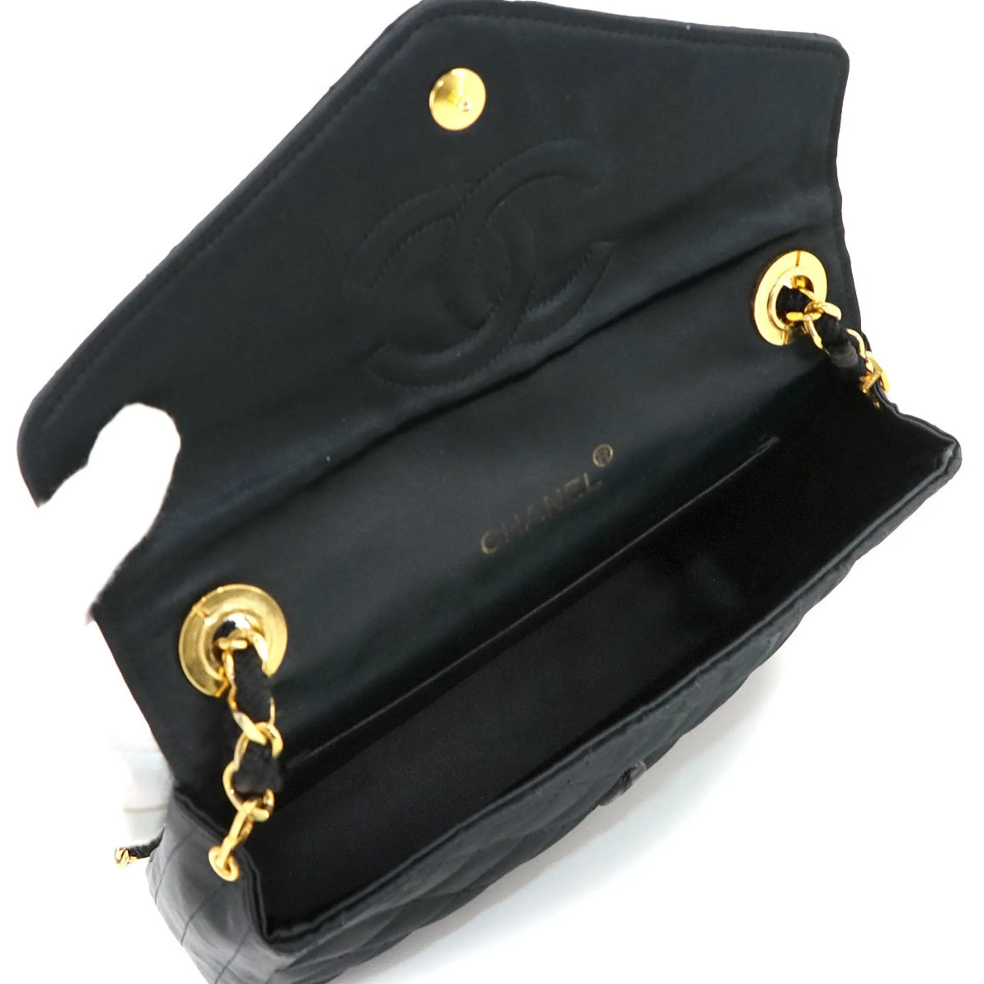 Chanel Satin Shoulder Bag (Pre-Owned)