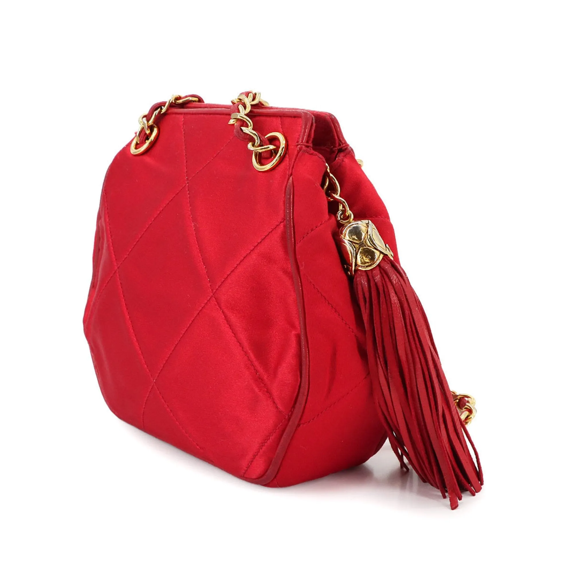 Chanel Satin Shoulder Bag (Pre-Owned)