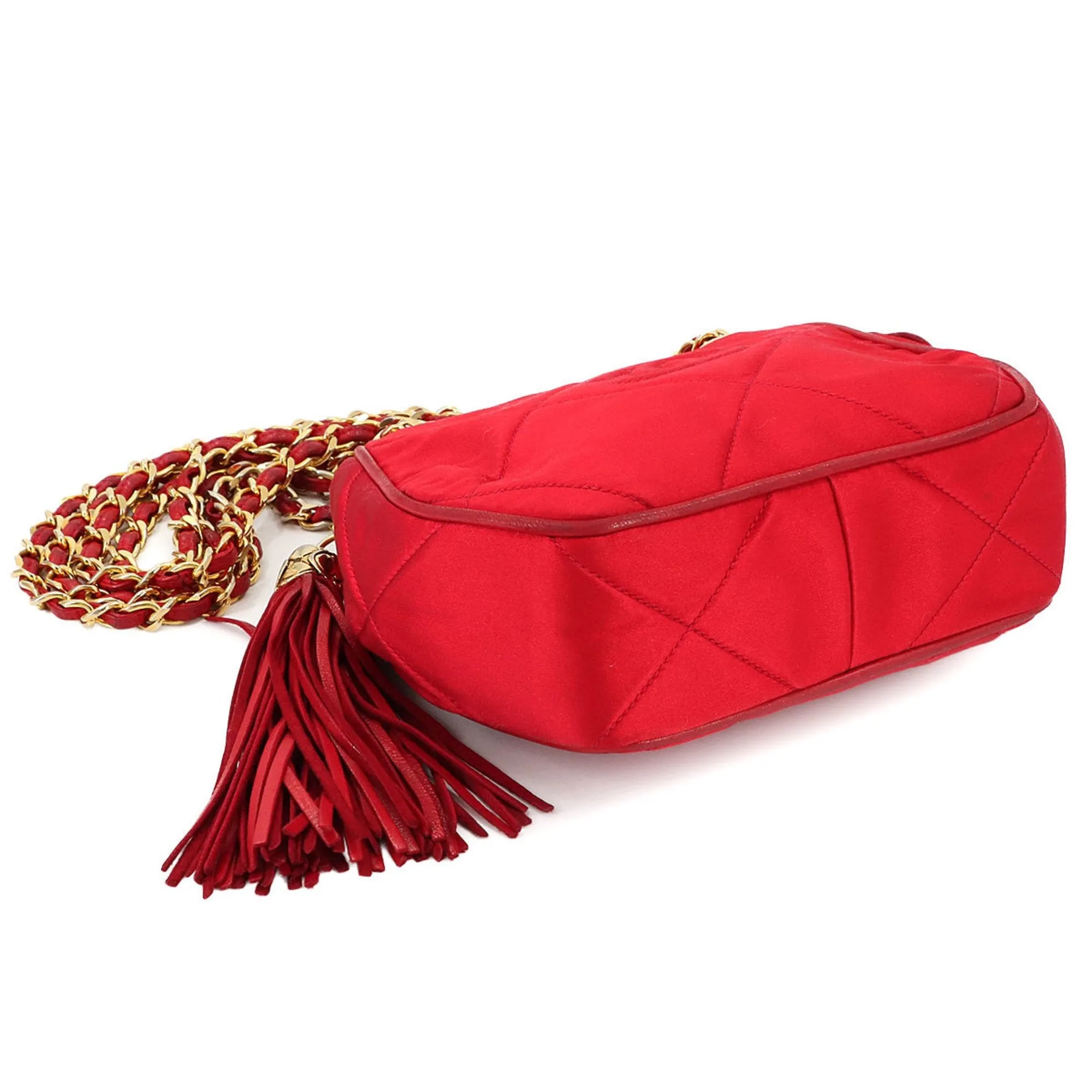 Chanel Satin Shoulder Bag (Pre-Owned)