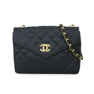 Chanel Satin Shoulder Bag (Pre-Owned)