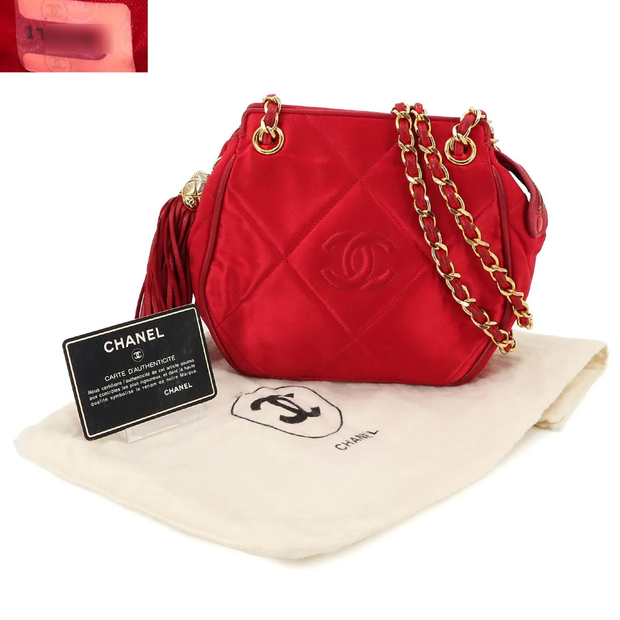 Chanel Satin Shoulder Bag (Pre-Owned)
