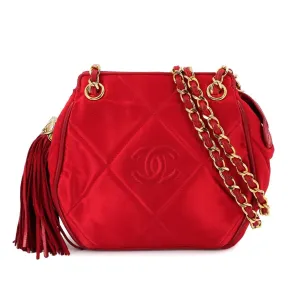 Chanel Satin Shoulder Bag (Pre-Owned)