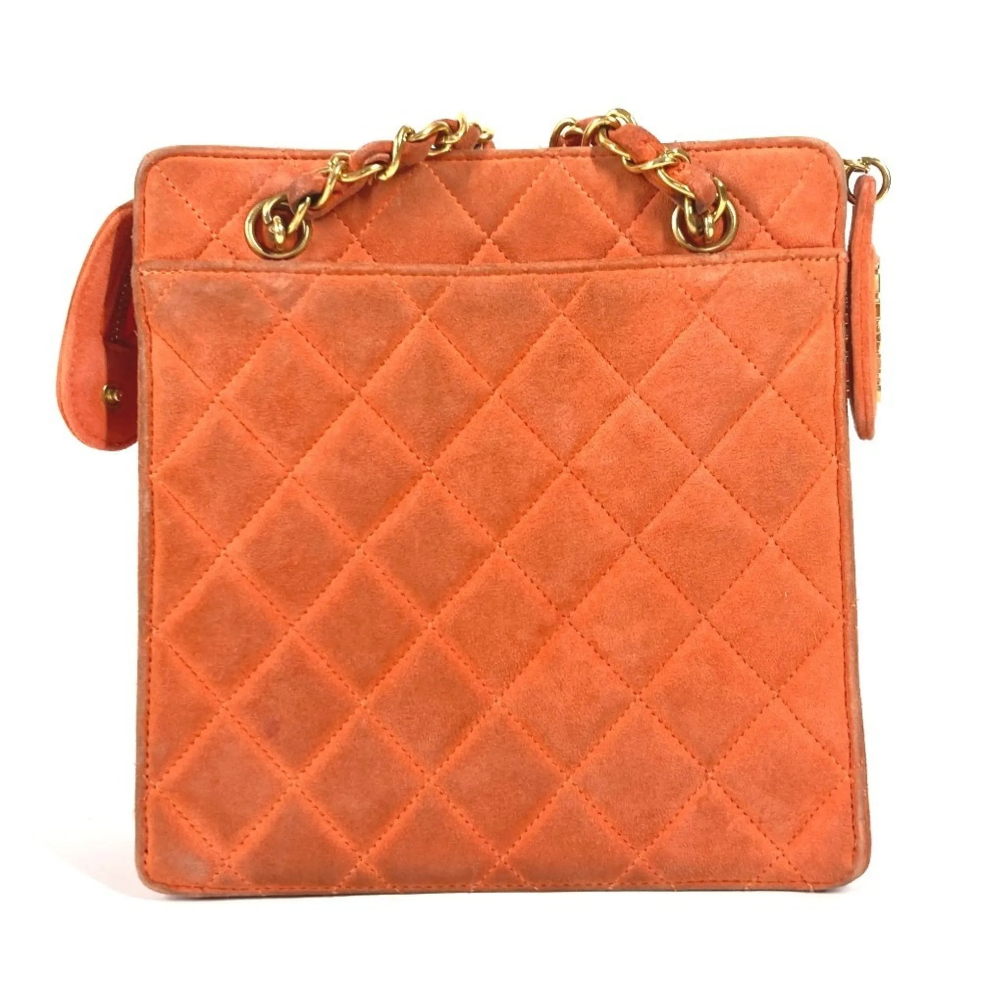 Chanel Suede Handbag Shoulder Bag (Pre-Owned)