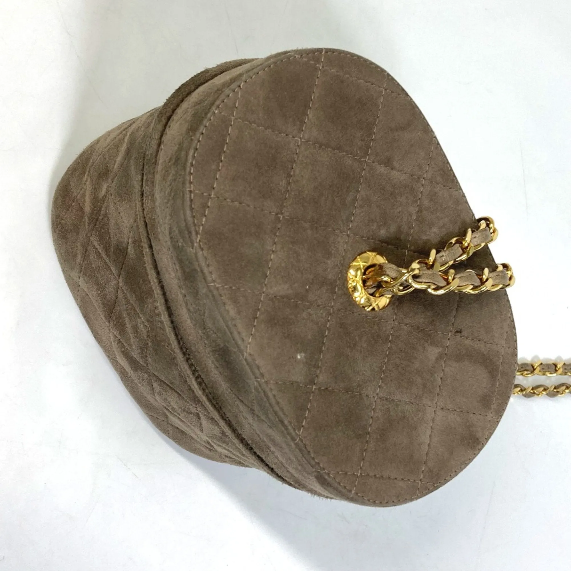 Chanel Vanity Suede Shoulder Bag (Pre-Owned)