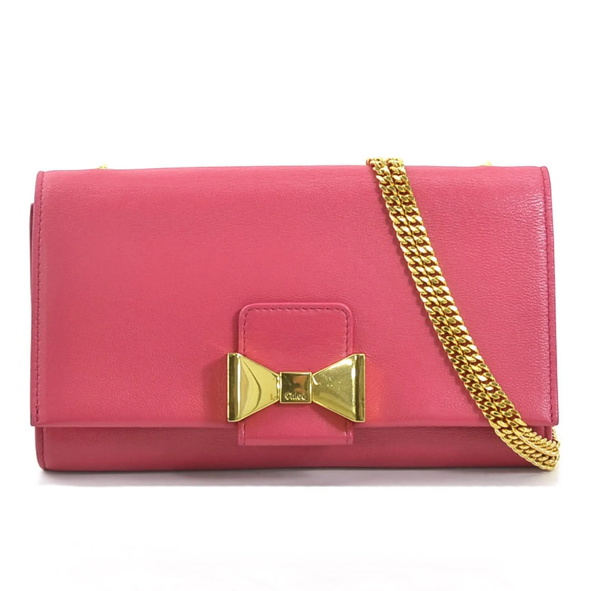 Chlo Leather Shoulder Bag (Pre-Owned)