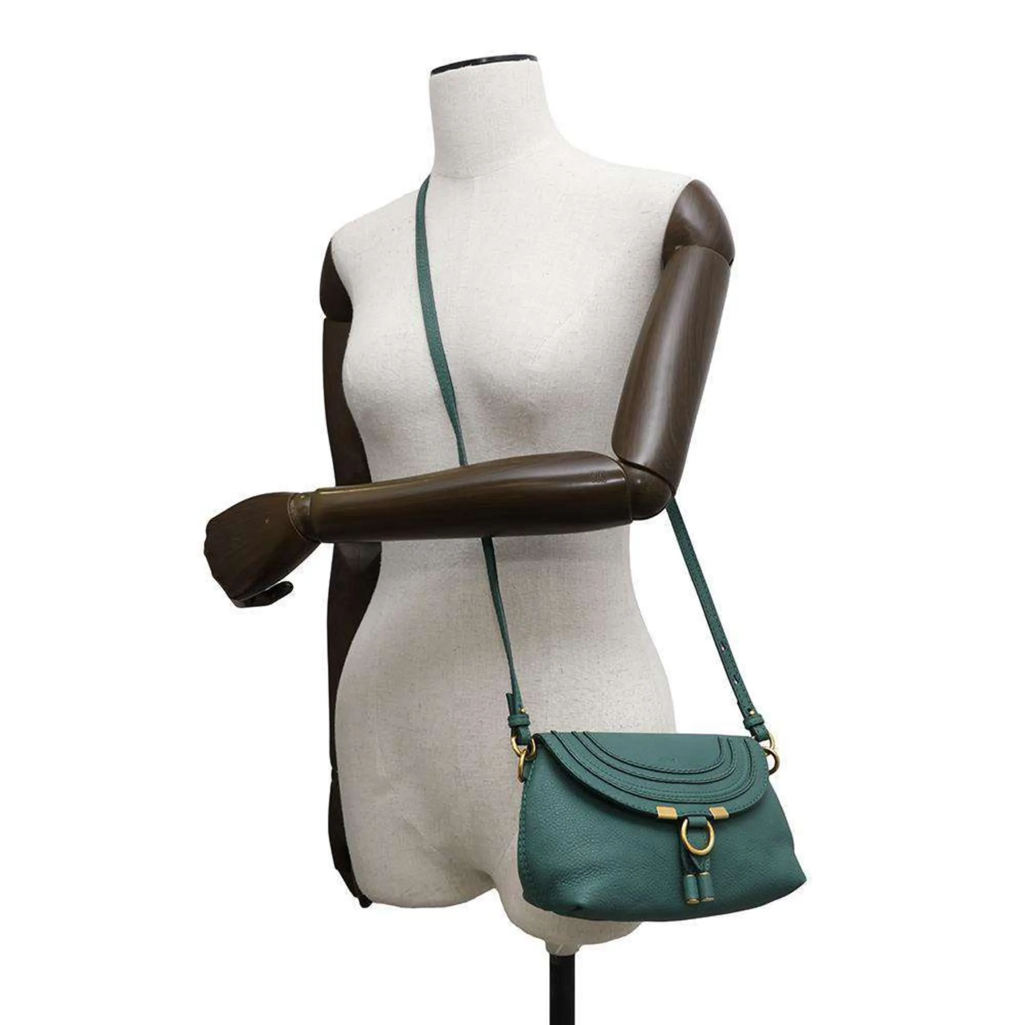 Chlo Marcie Leather Shoulder Bag (Pre-Owned)