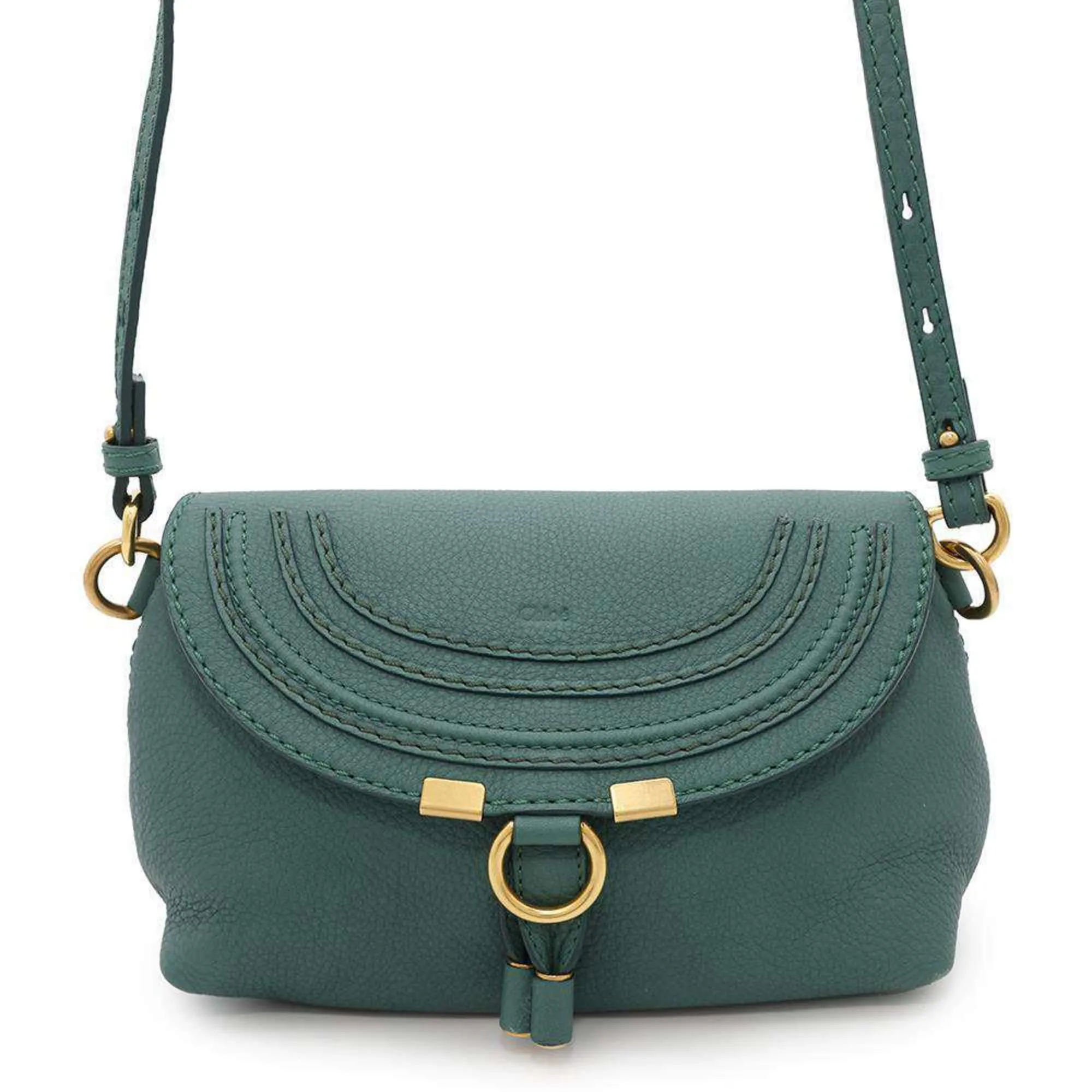 Chlo Marcie Leather Shoulder Bag (Pre-Owned)