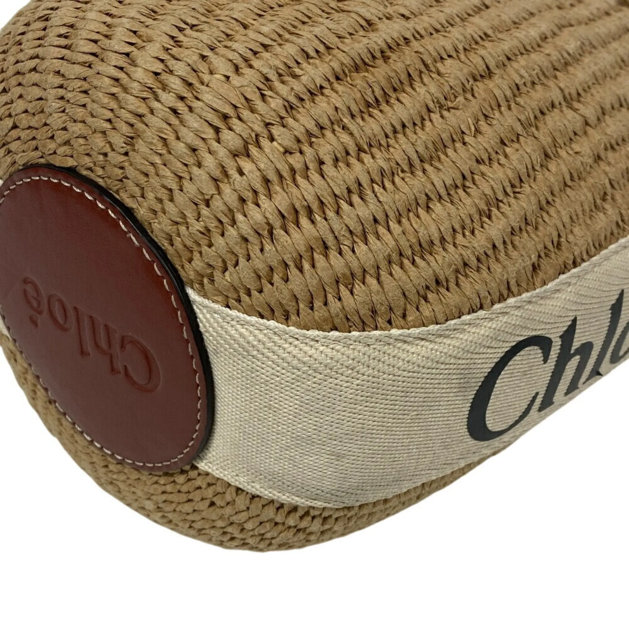 Chlo Woody Wicker Shoulder Bag (Pre-Owned)