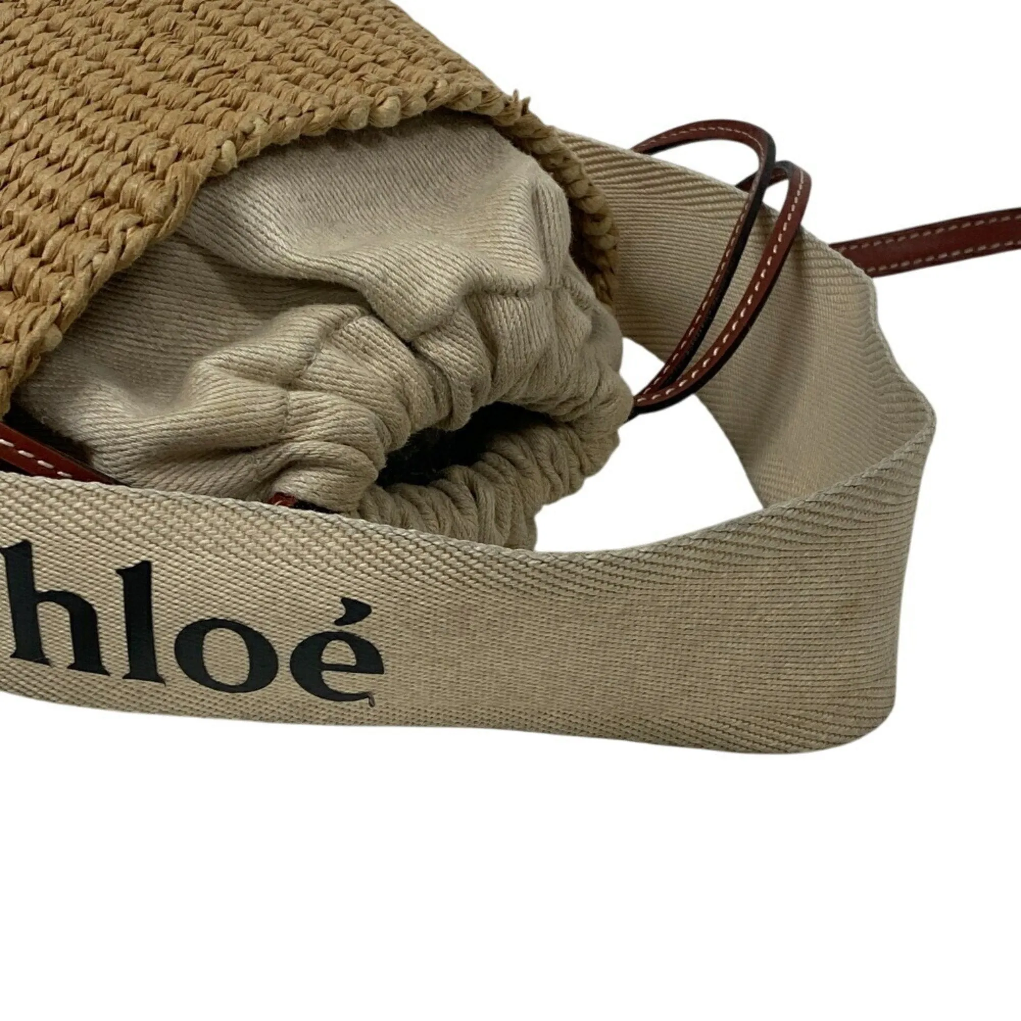 Chlo Woody Wicker Shoulder Bag (Pre-Owned)