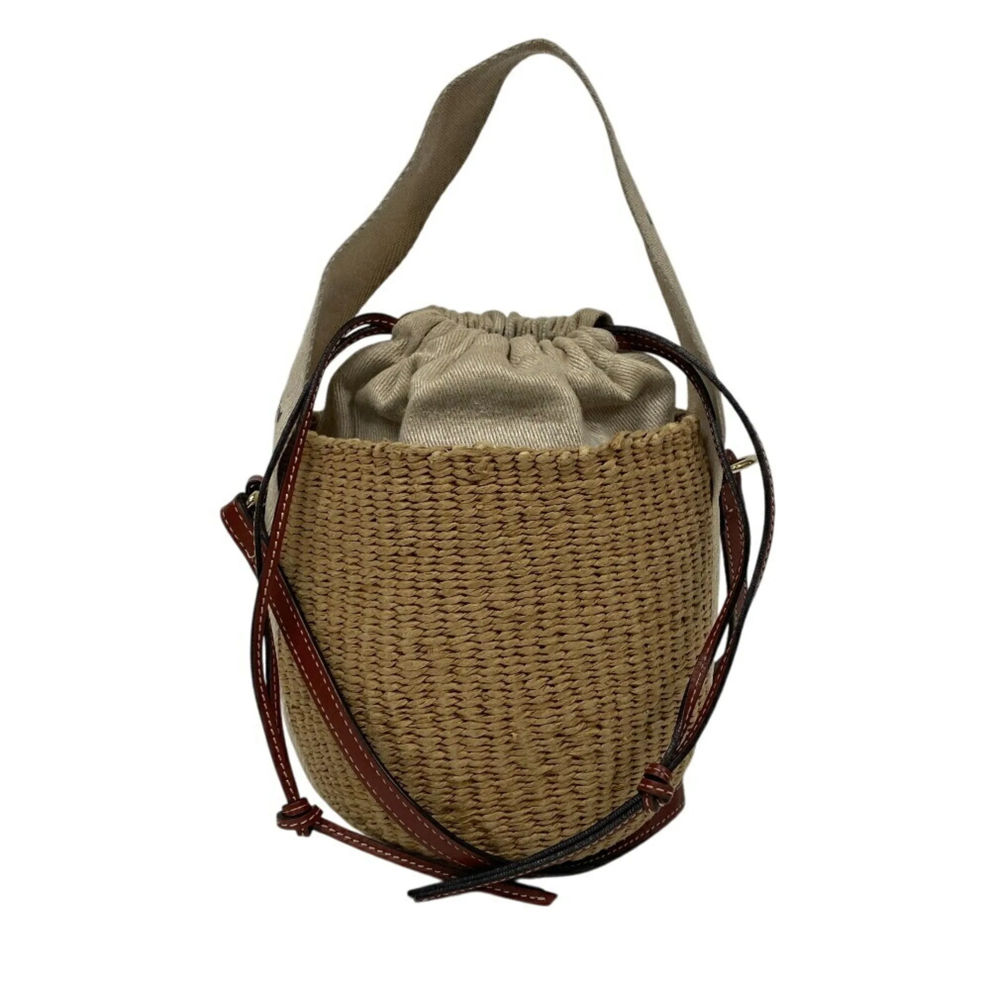 Chlo Woody Wicker Shoulder Bag (Pre-Owned)