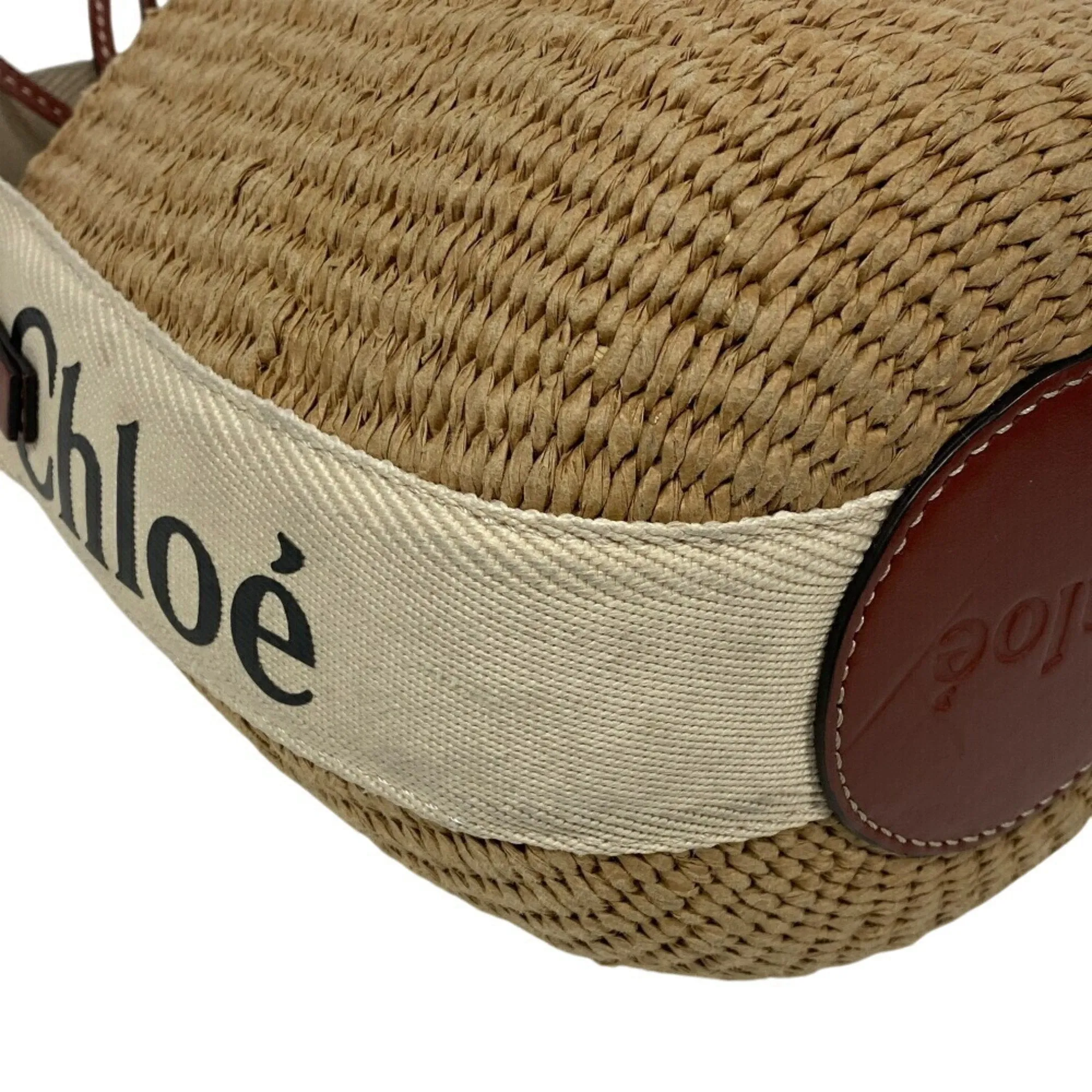 Chlo Woody Wicker Shoulder Bag (Pre-Owned)