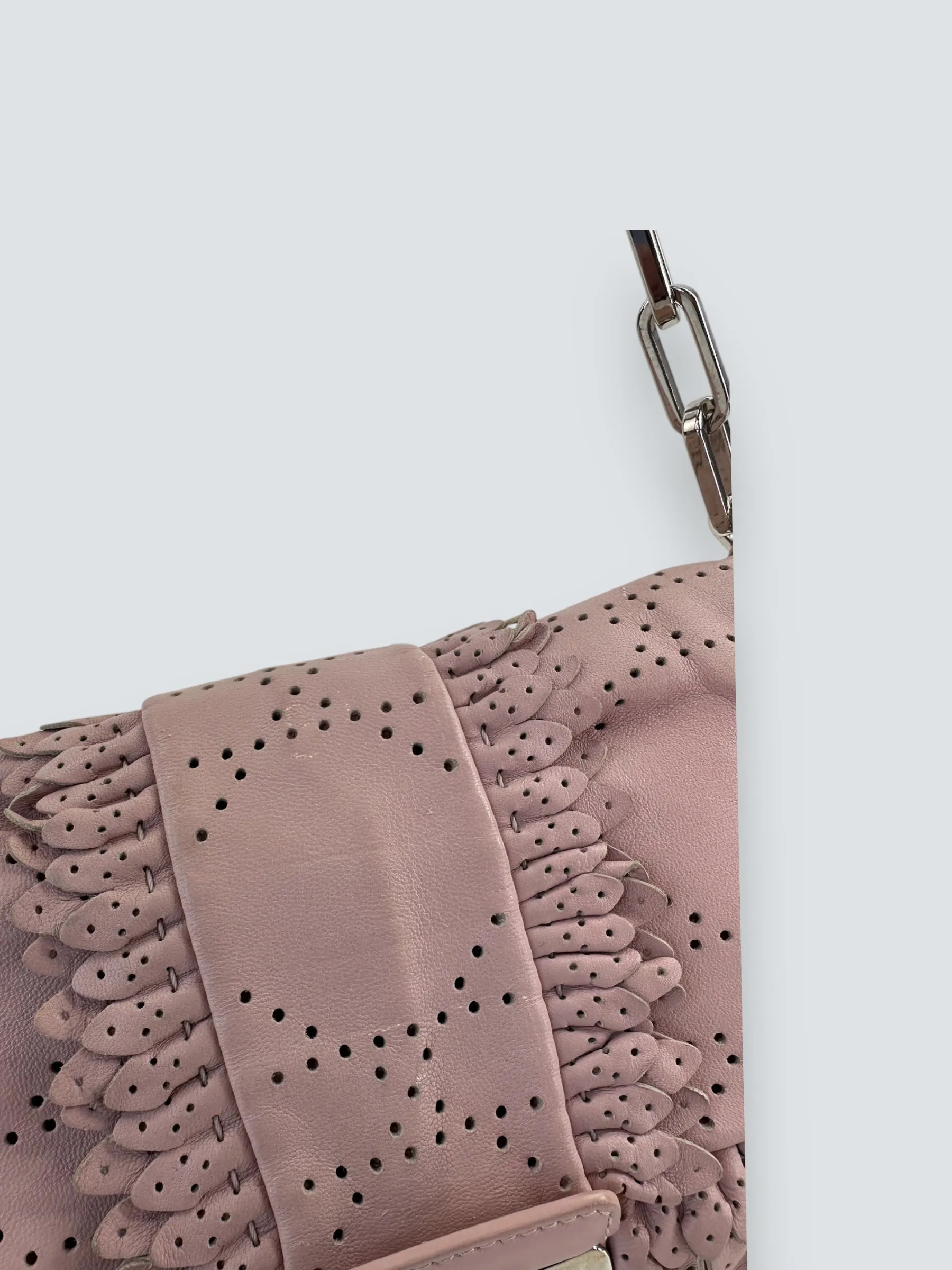 Christian Dior New Lock Ruffle Flap Pink Bag