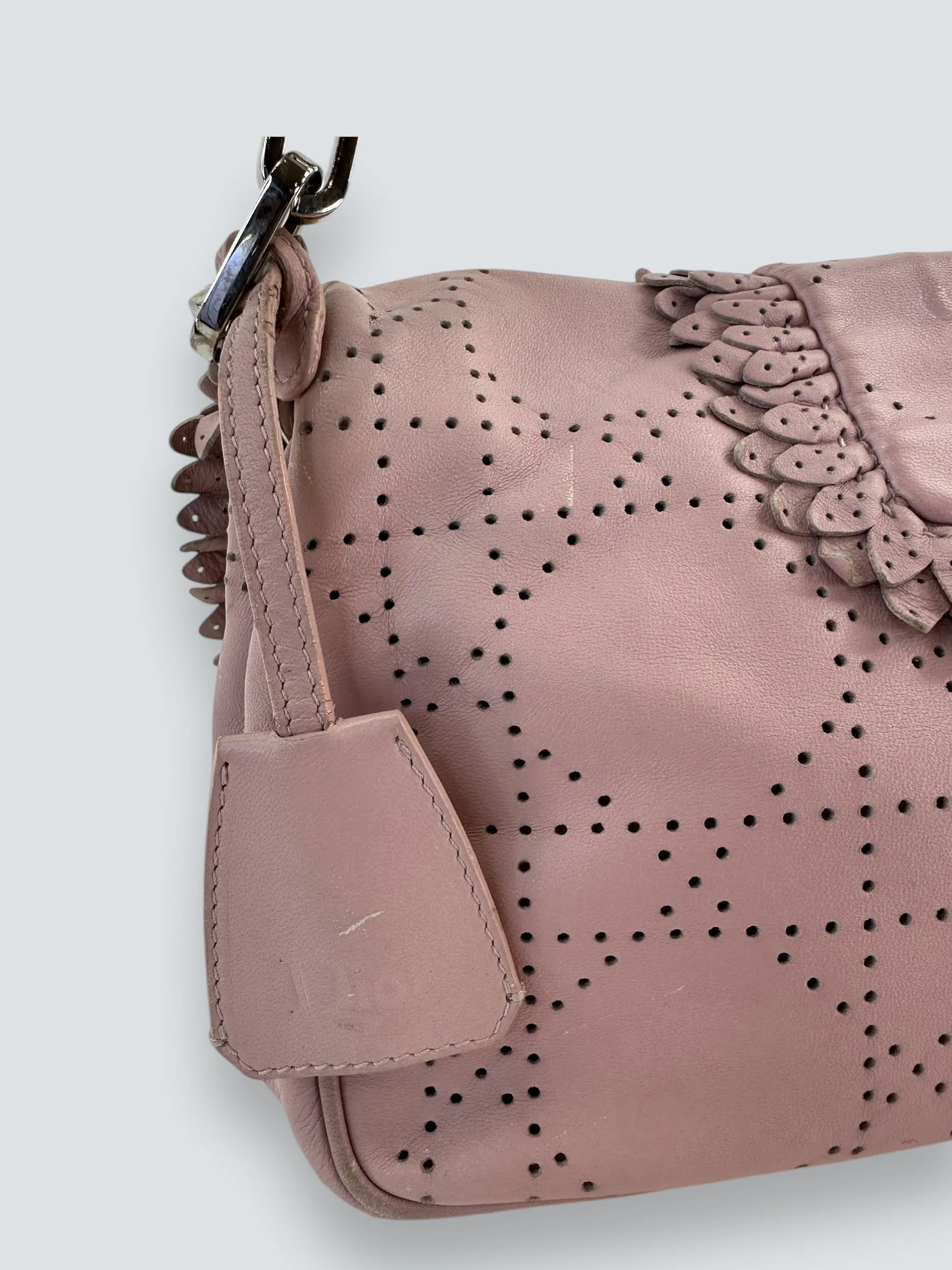 Christian Dior New Lock Ruffle Flap Pink Bag