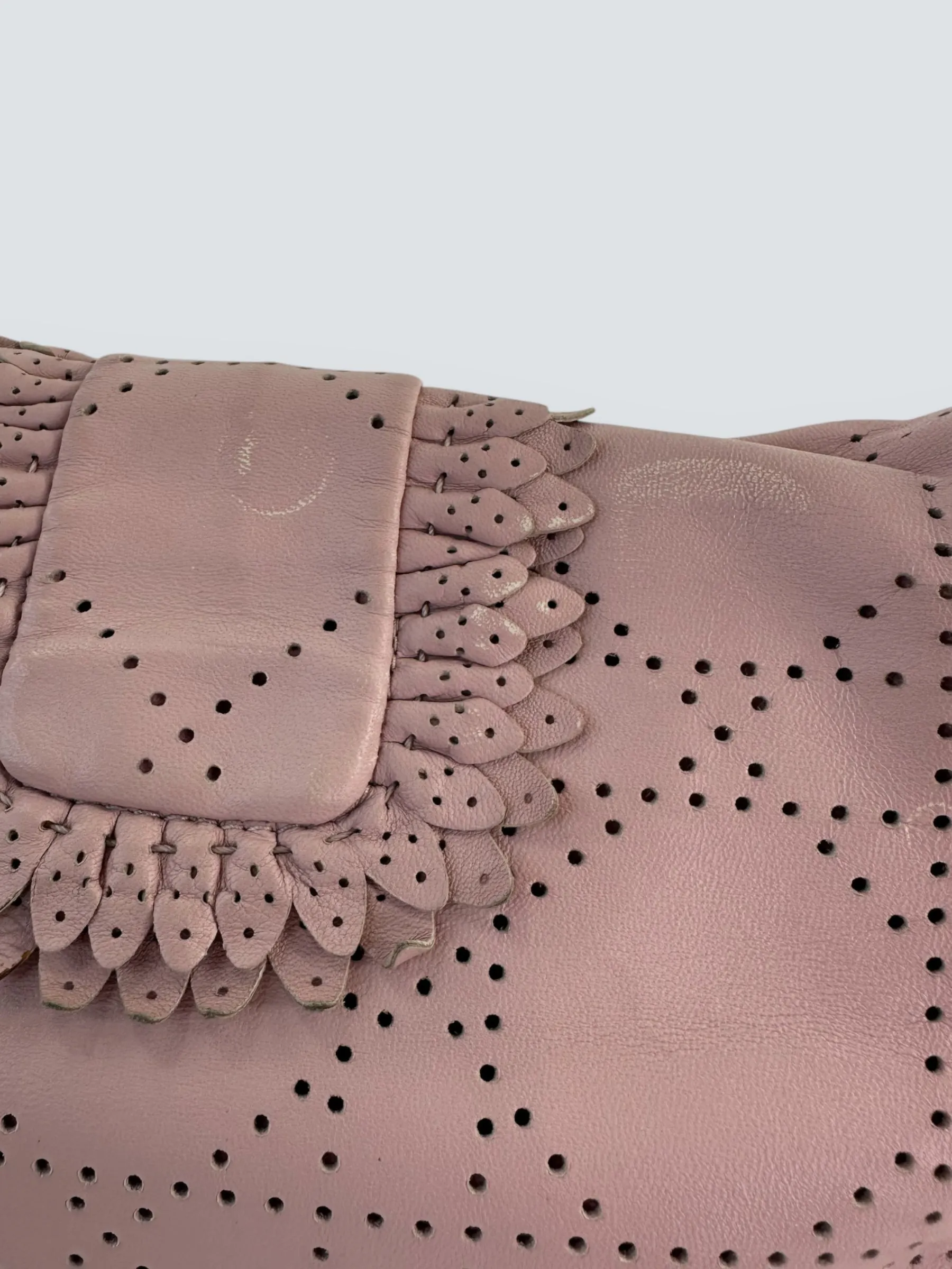 Christian Dior New Lock Ruffle Flap Pink Bag