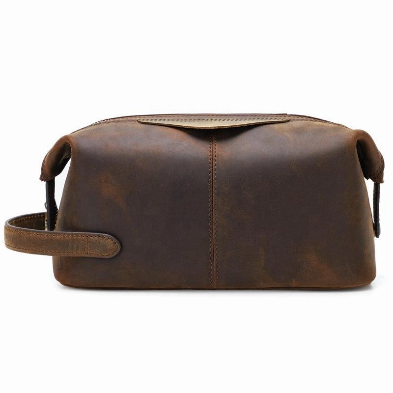 Classic Leather Toiletry Bag