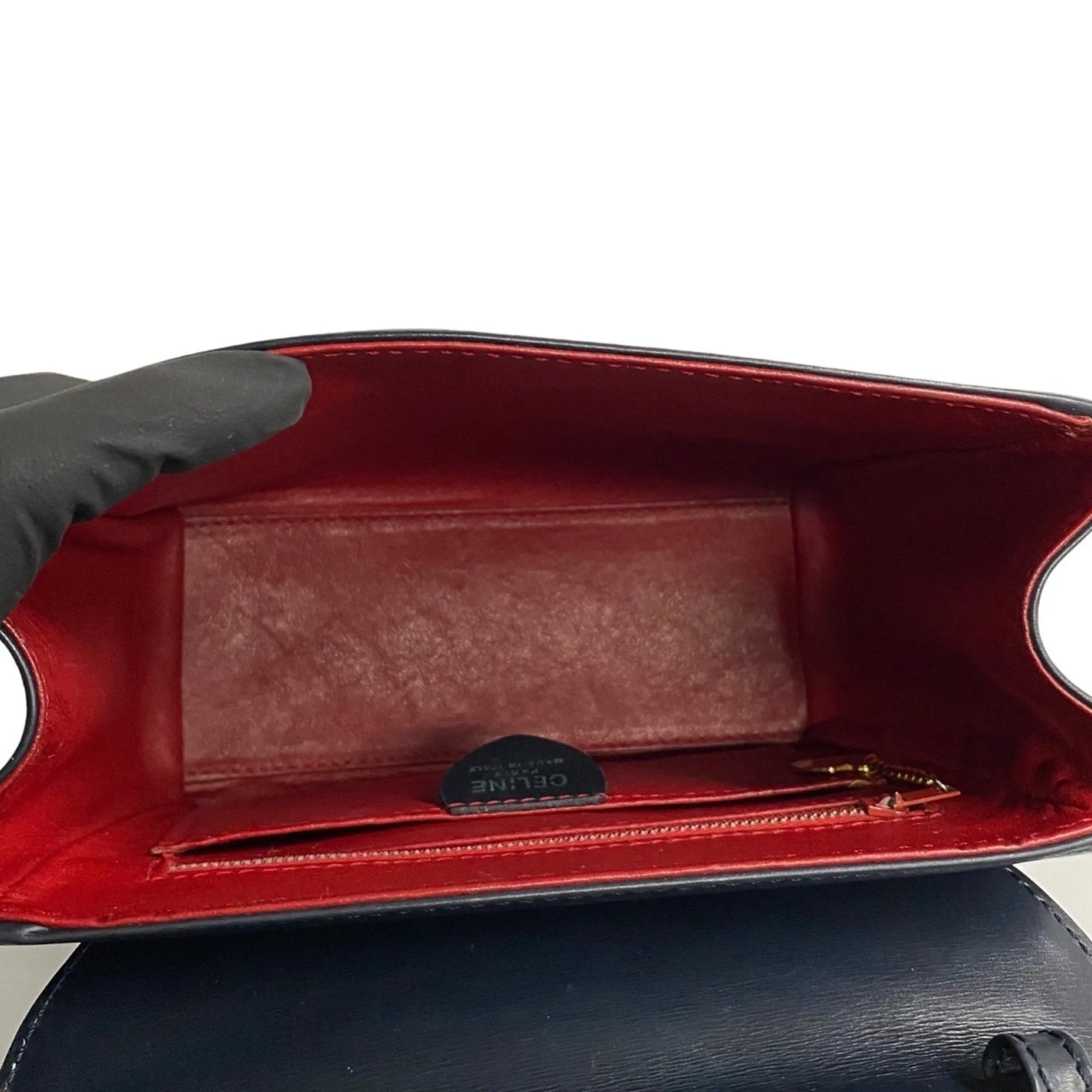 Cline Leather Handbag (Pre-Owned)