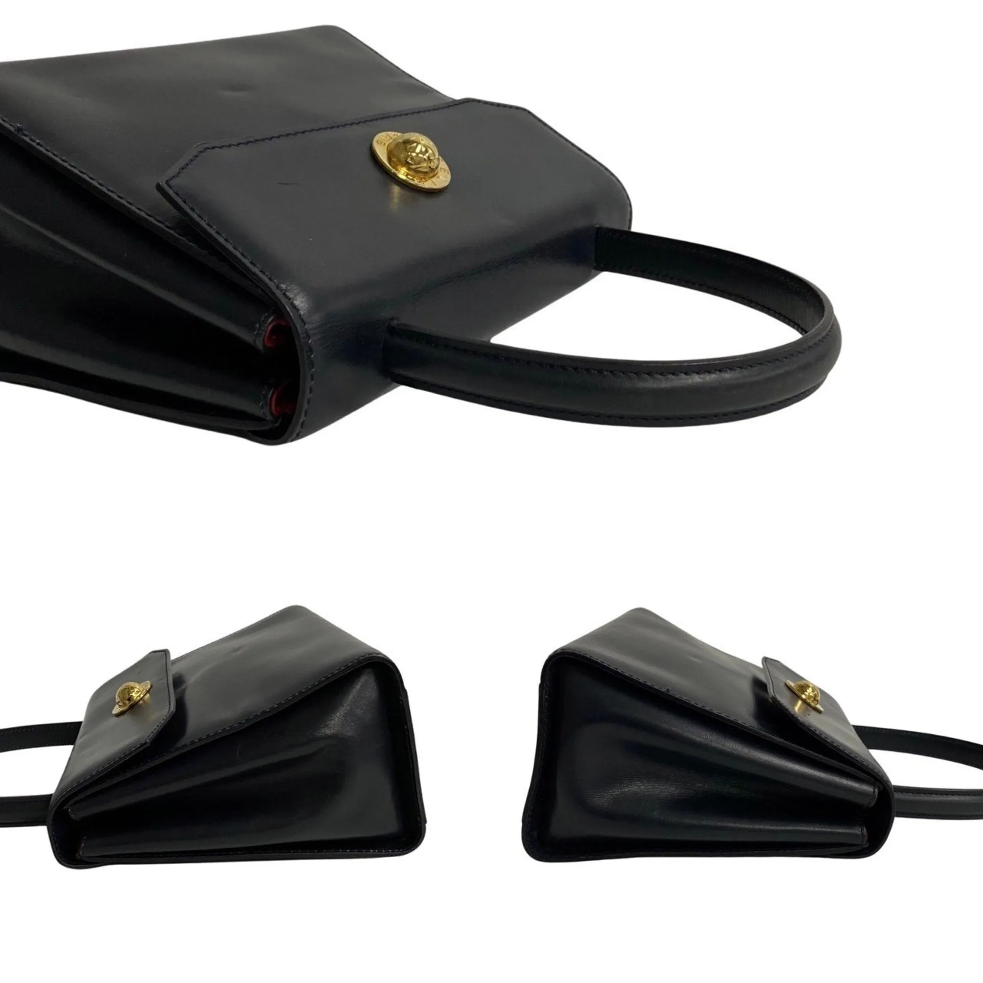 Cline Leather Handbag (Pre-Owned)
