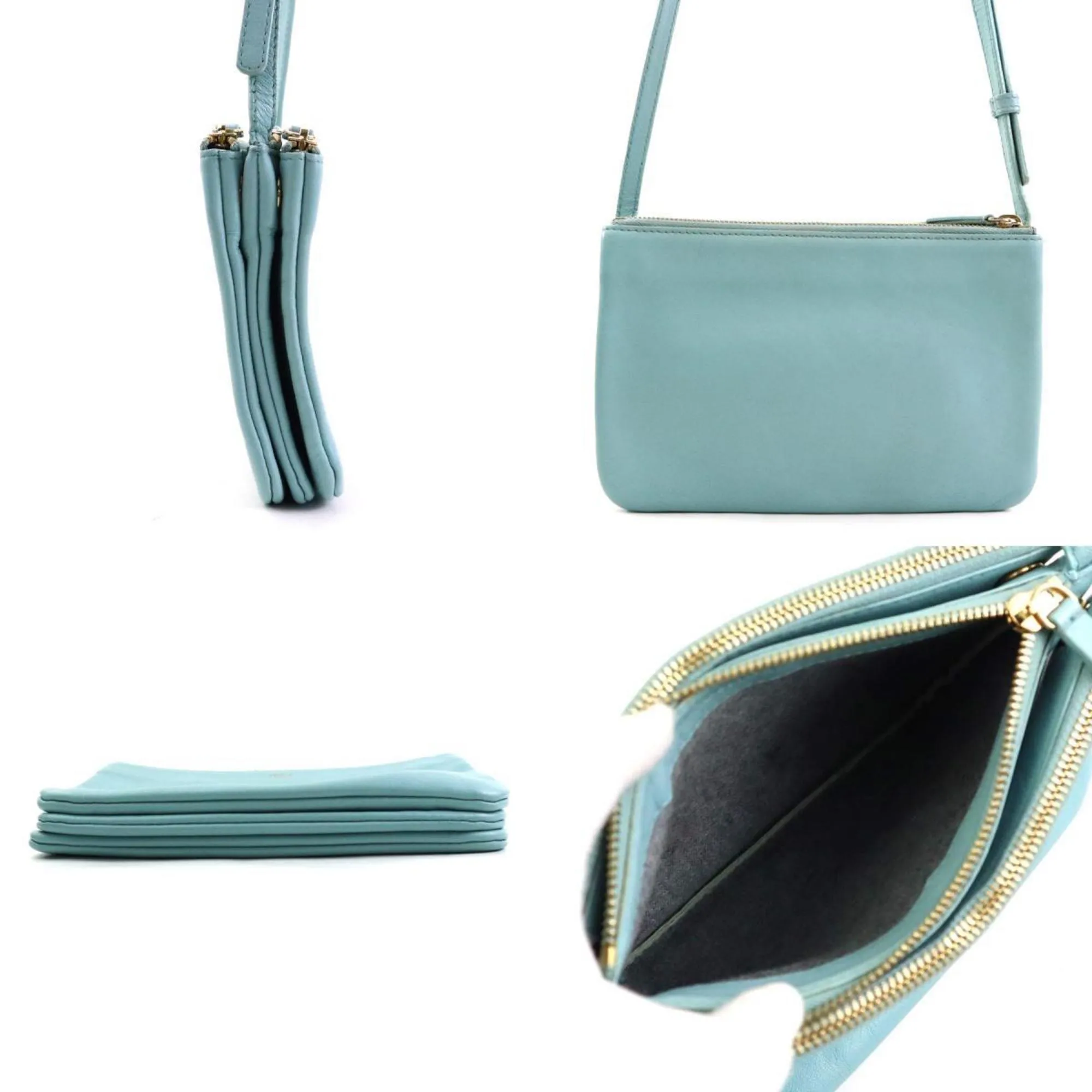 Cline Leather Shoulder Bag (Pre-Owned)