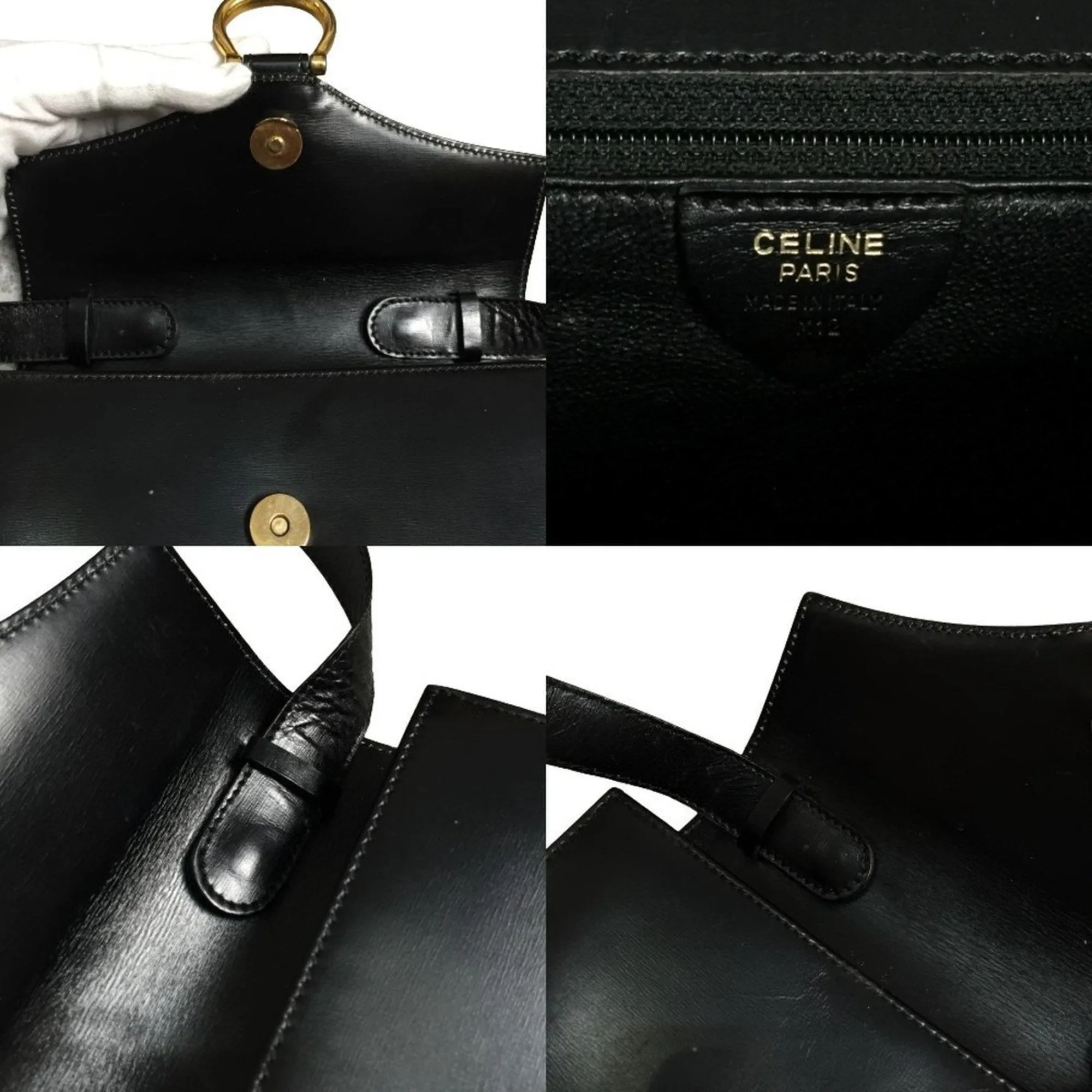 Cline Leather Shoulder Bag (Pre-Owned)
