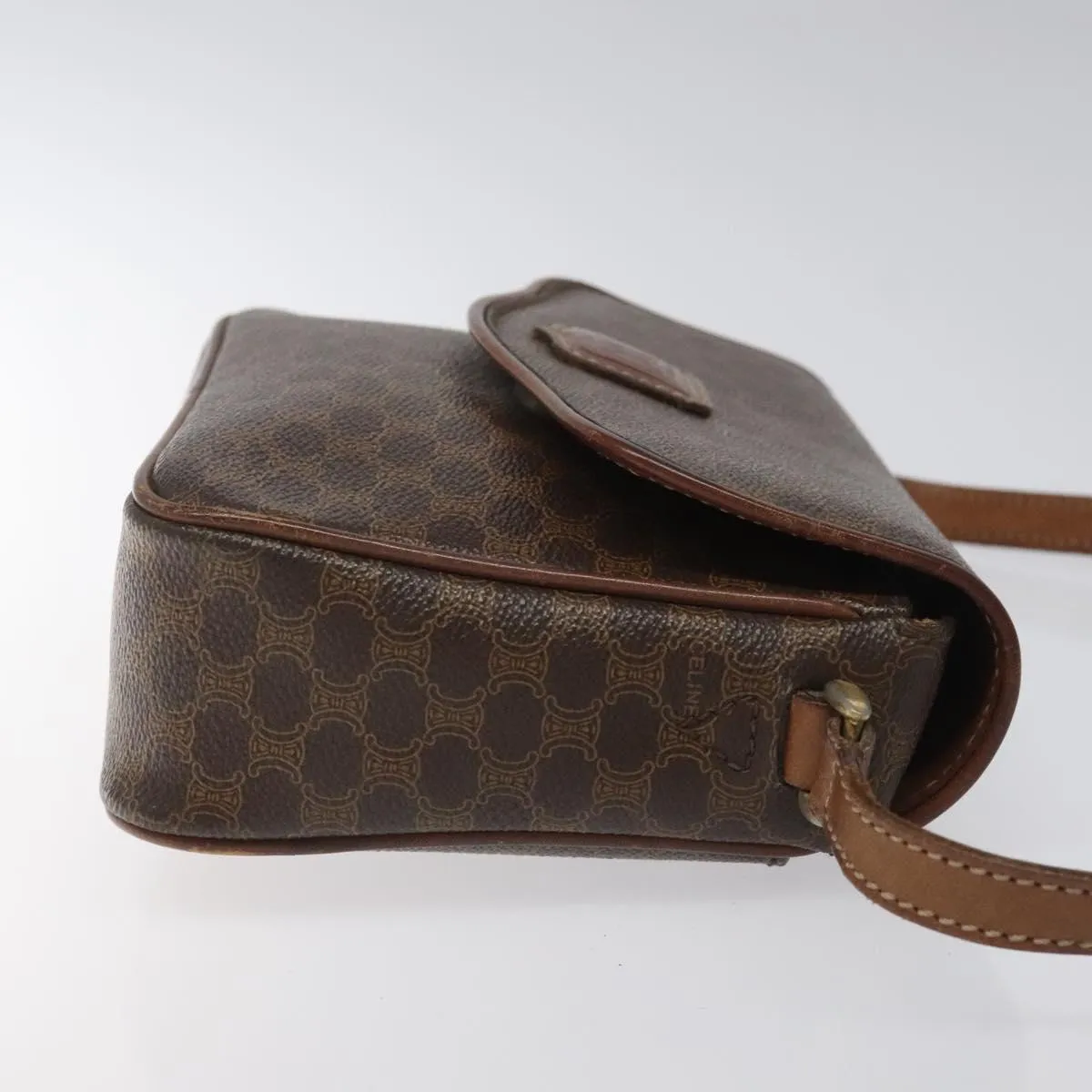 Cline Macadam Canvas Shoulder Bag (Pre-Owned)