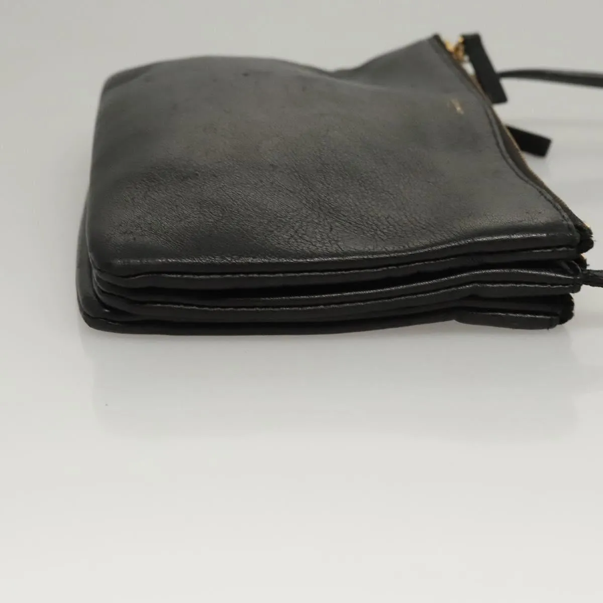 Cline Trio Leather Shoulder Bag (Pre-Owned)