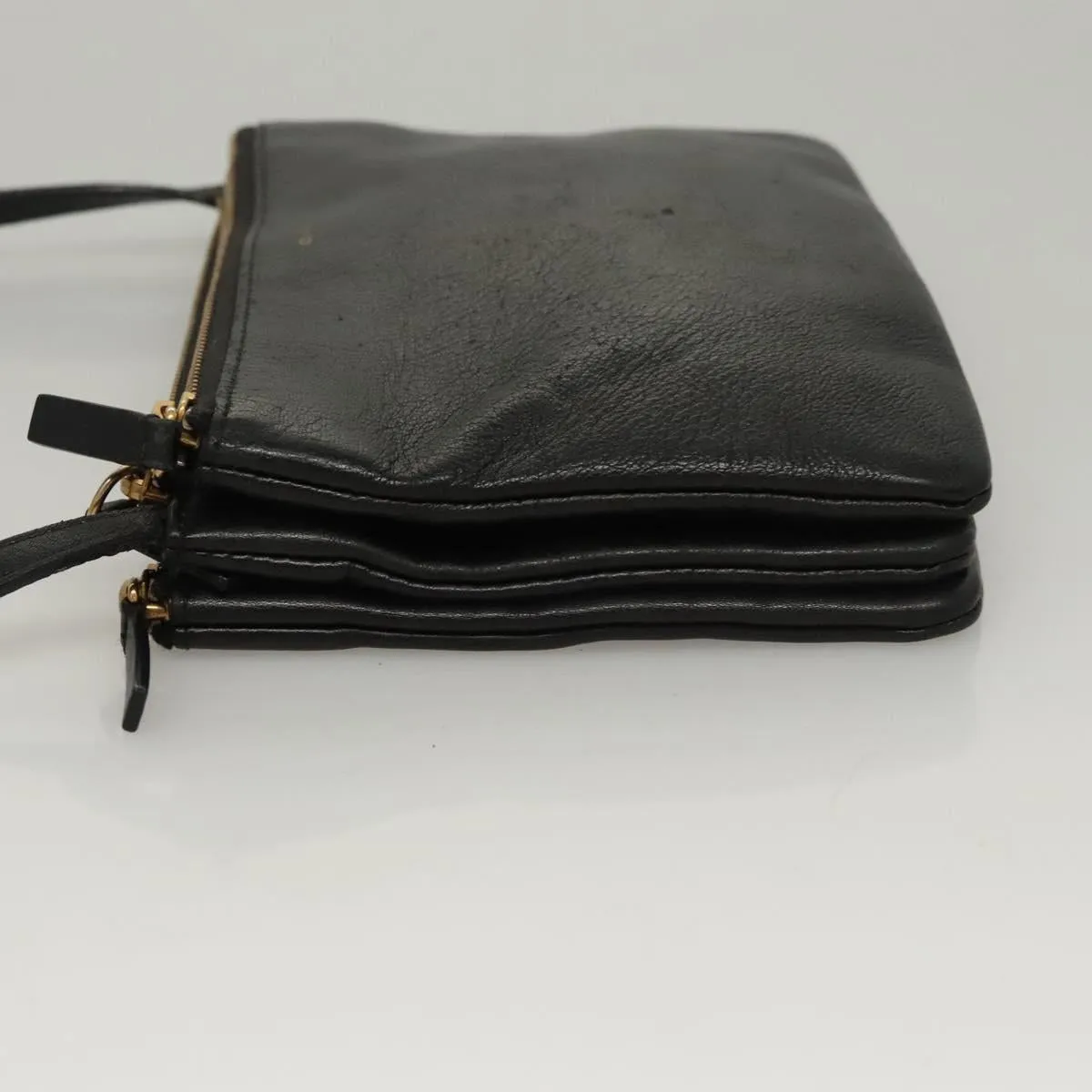 Cline Trio Leather Shoulder Bag (Pre-Owned)