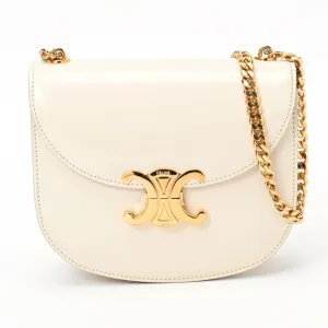 Cline Triomphe Leather Shoulder Bag (Pre-Owned)