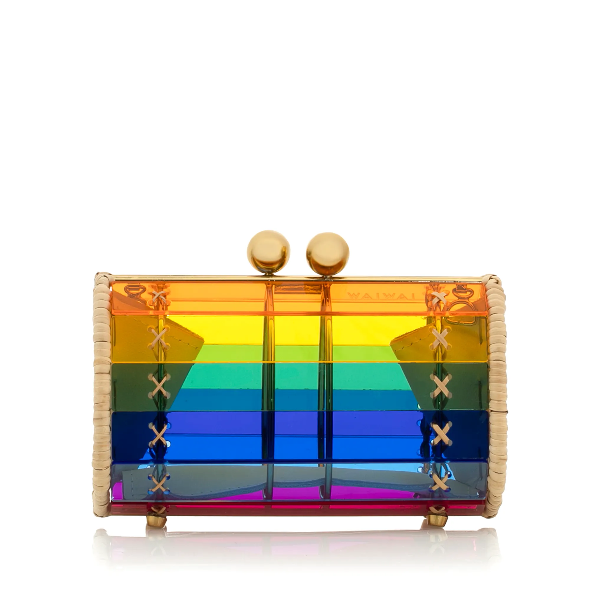 Clutch Petit Baob?? Gold Rainbow