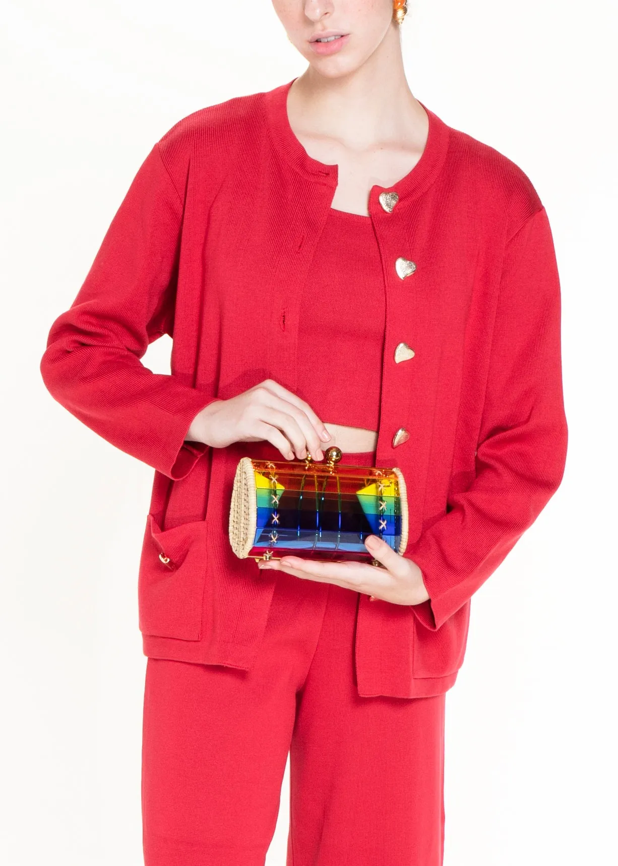 Clutch Petit Baob?? Gold Rainbow