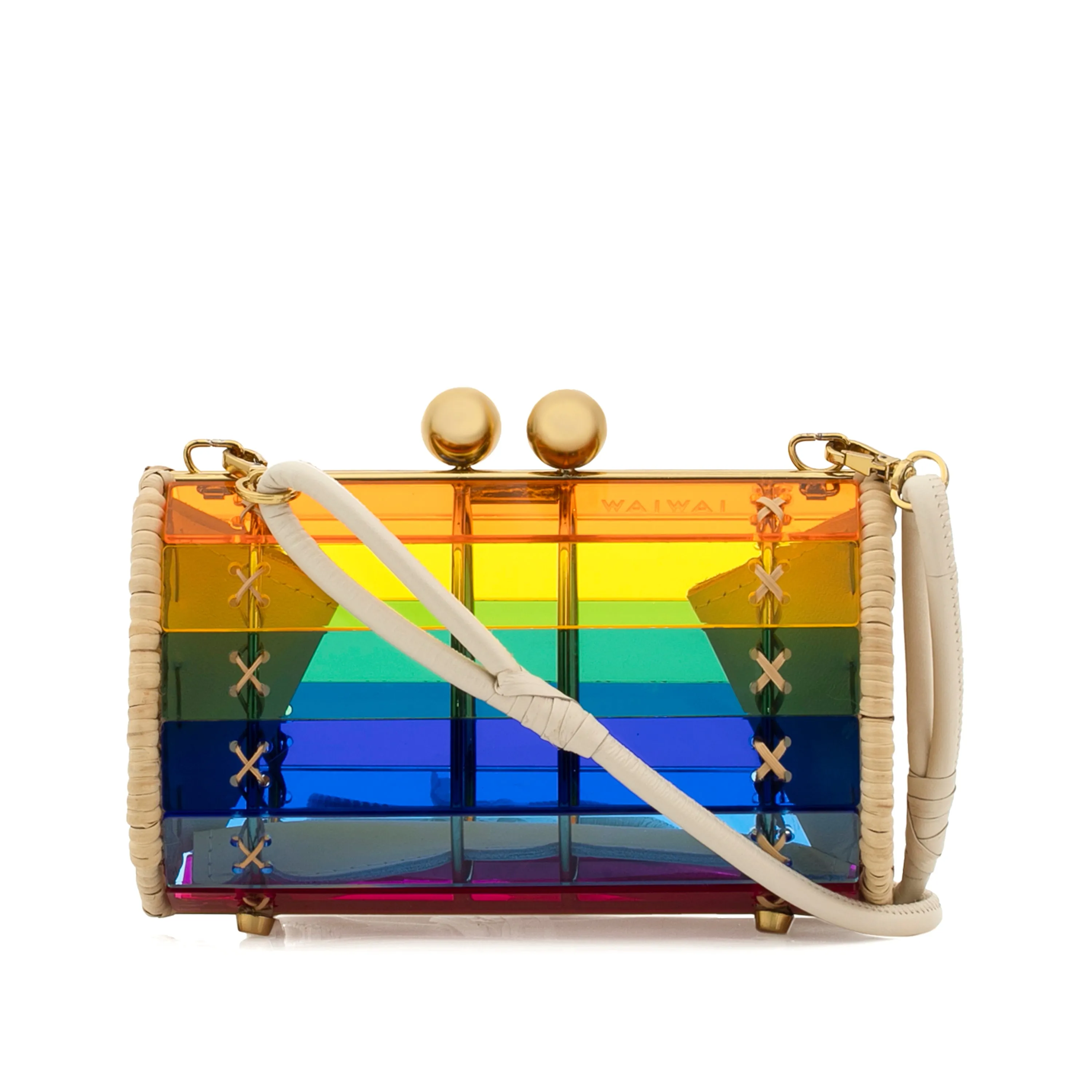 Clutch Petit Baob?? Gold Rainbow