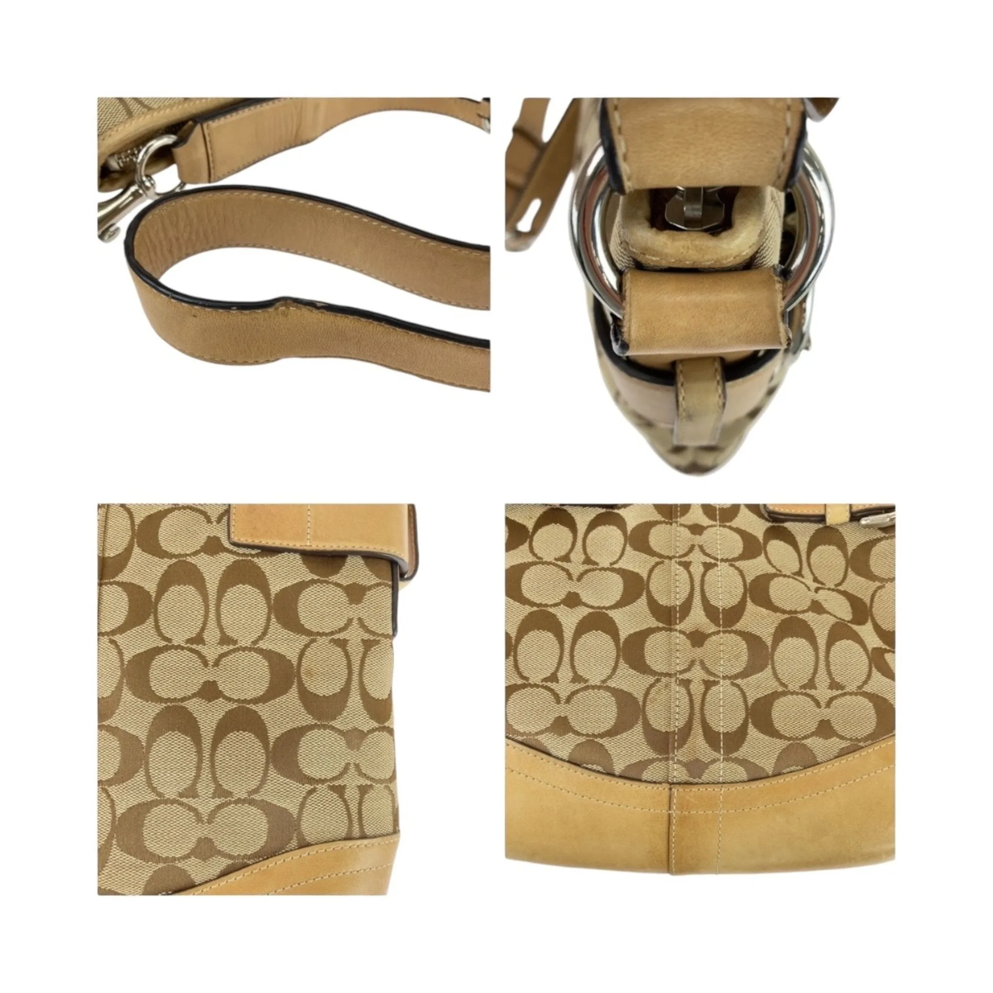 Coach Canvas Shoulder Bag (Pre-Owned)